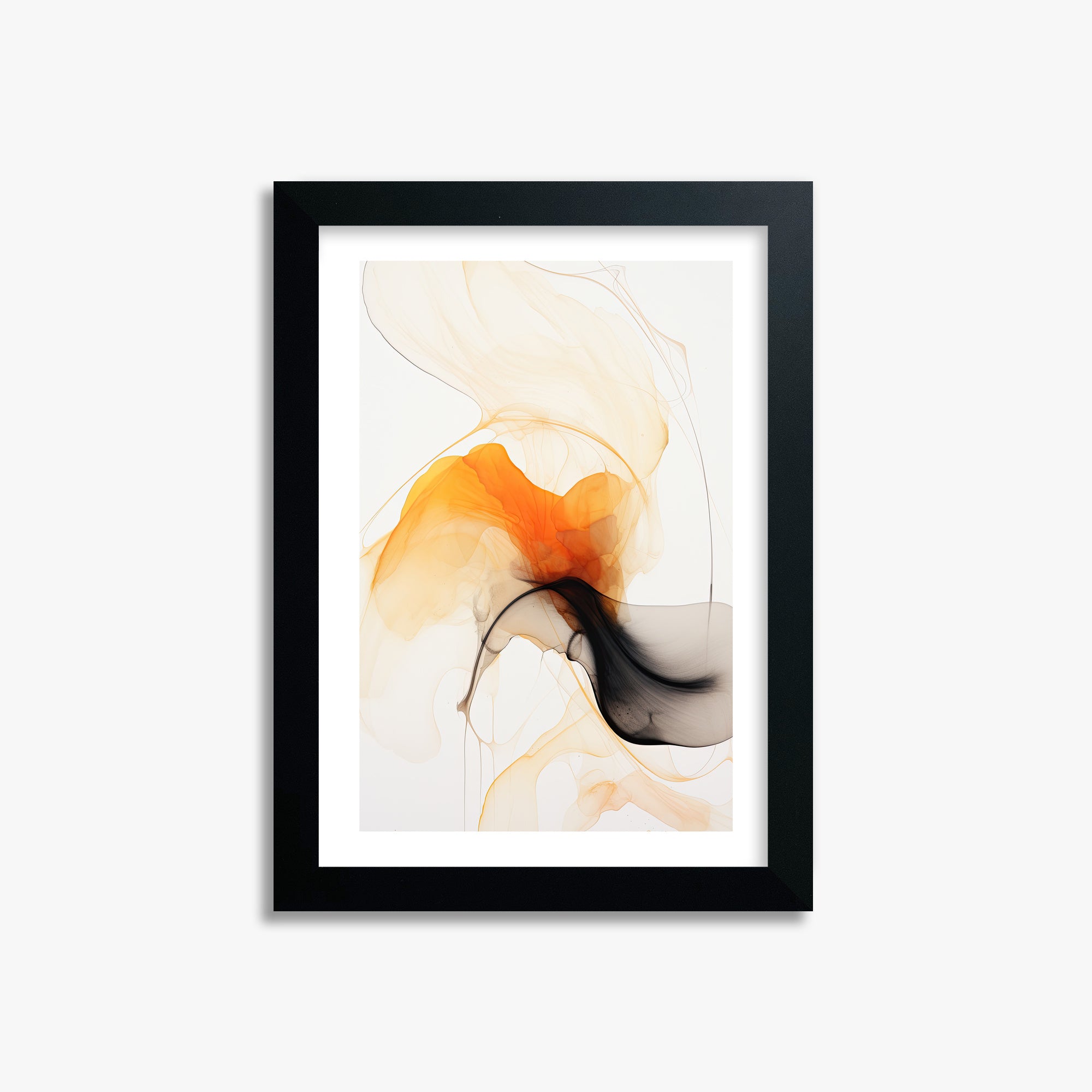 Crimson Veil, 21x30cm Black Framed Art Reproduction
