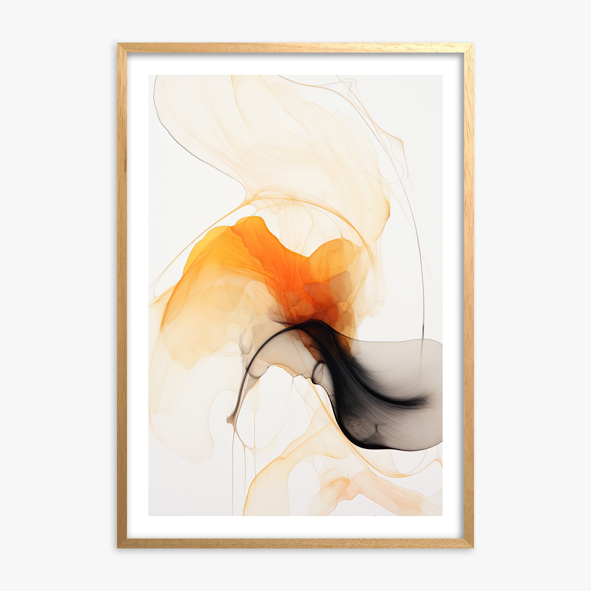 Crimson Veil, 70x100cm Oak Framed Art Reproduction