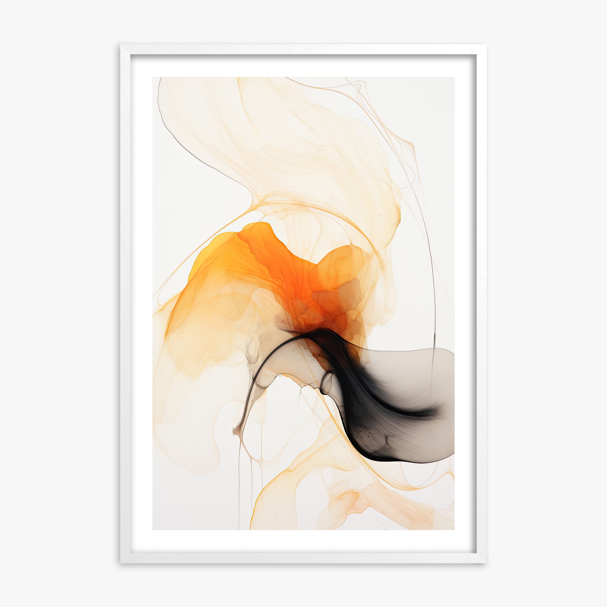Crimson Veil, 70x100cm Whitek Framed Art Reproduction