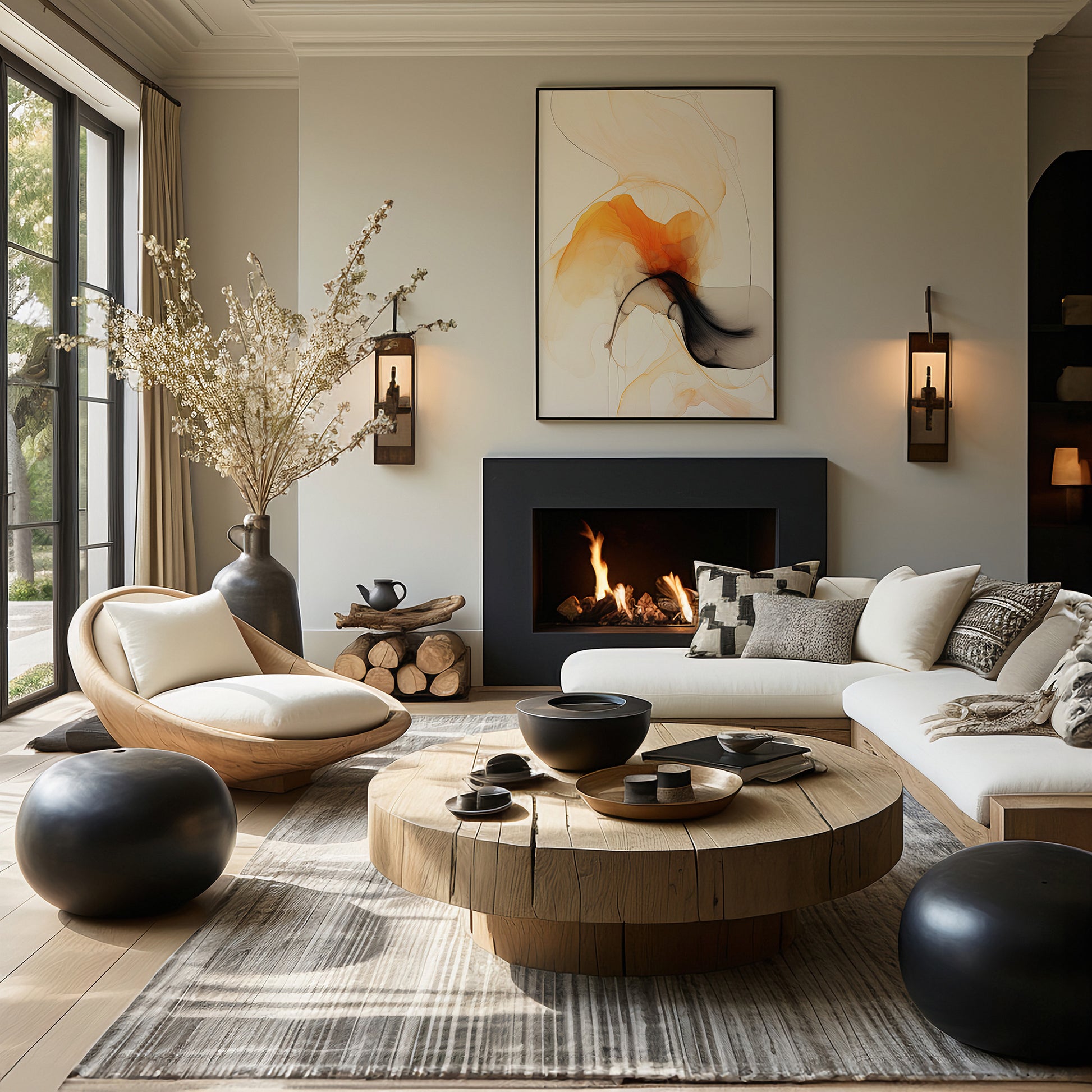 Design Concept No. 39 for Crimson Veil Modern Poster Art