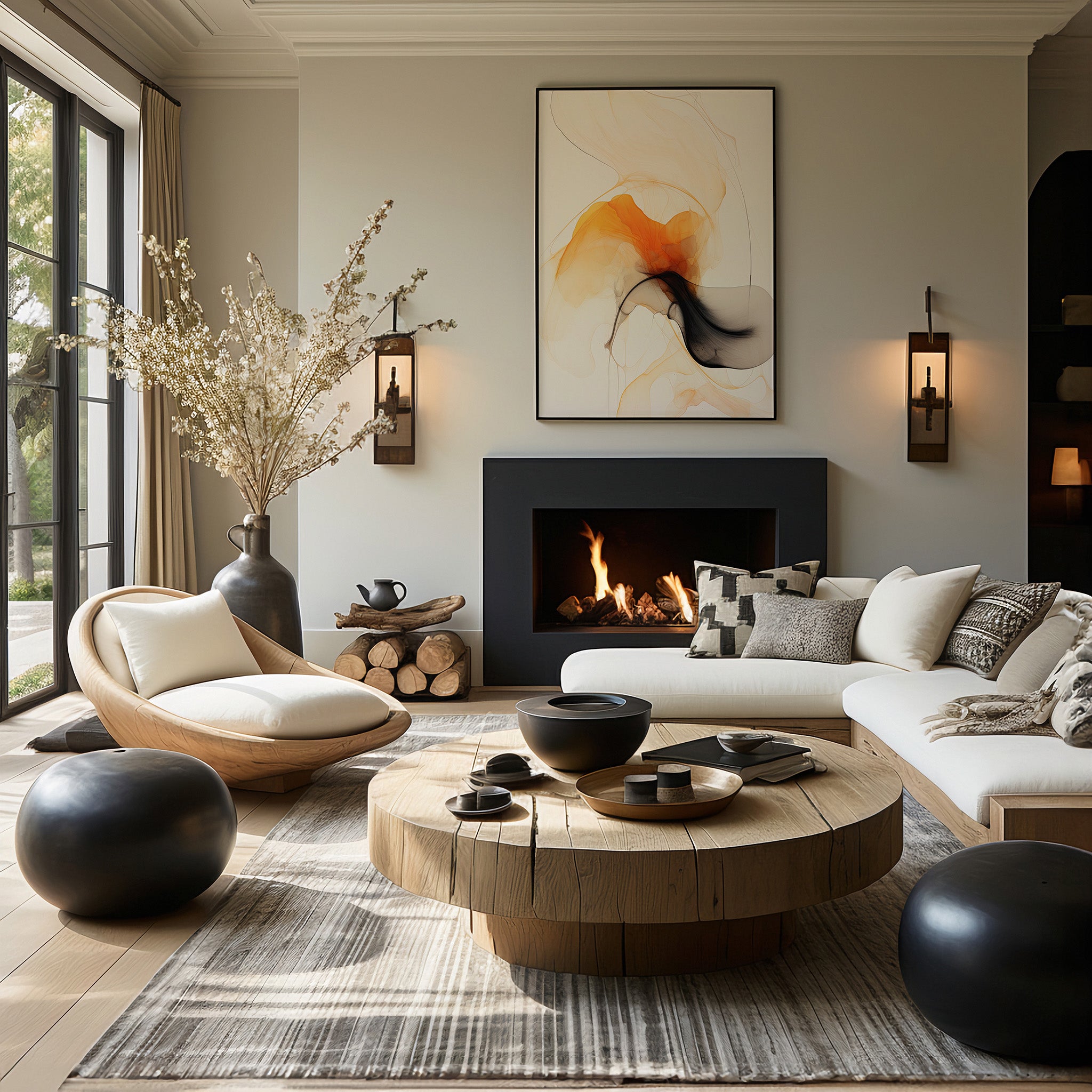 Design Concept No. 39 for Crimson Veil Modern Poster Art