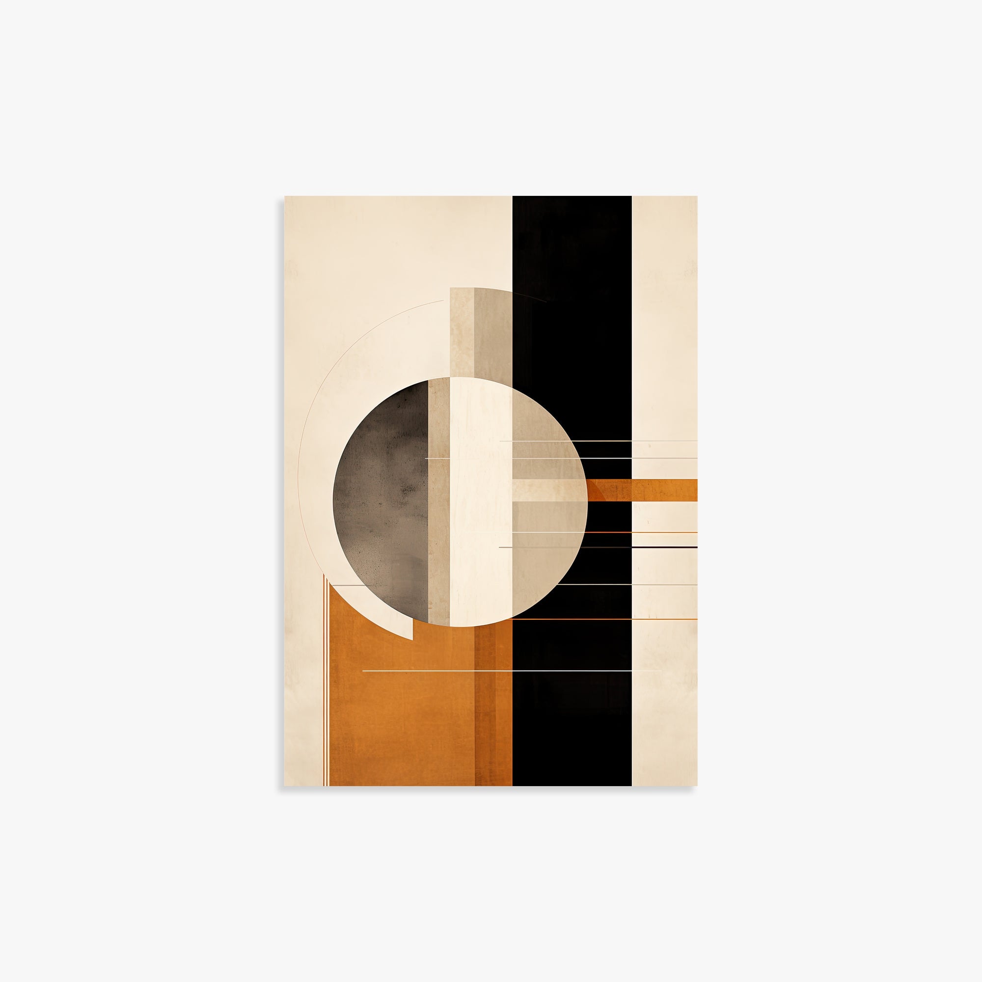 Bauhaus Equilibrium – Geometric Bauhaus Print – Japandi.Art