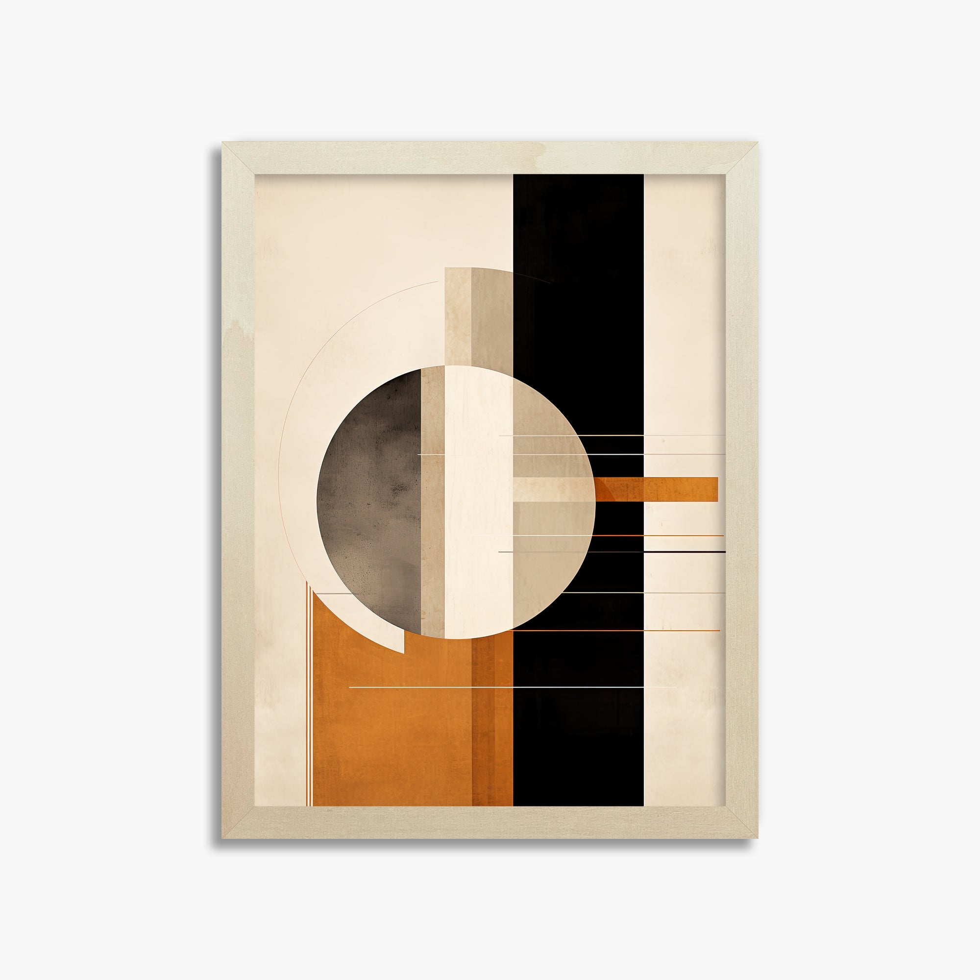 Bauhaus Equilibrium, 30x40cm Framed Art Reproduction With Lime Wood Frame