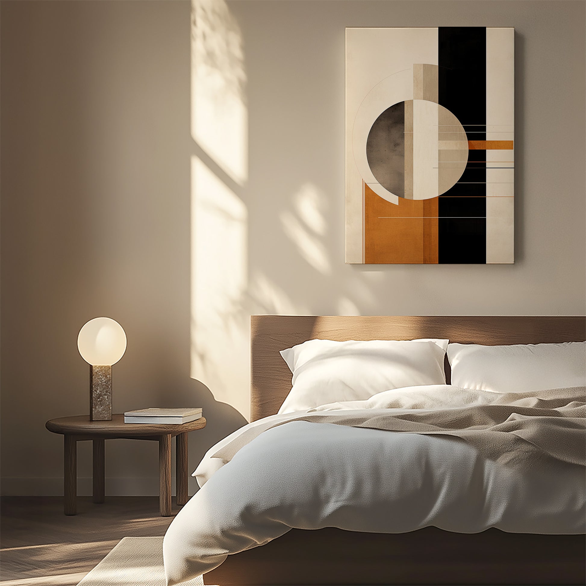 Design Concept No. 55 for Bauhaus Equilibrium Japanese Satin Canvas Wall Art
