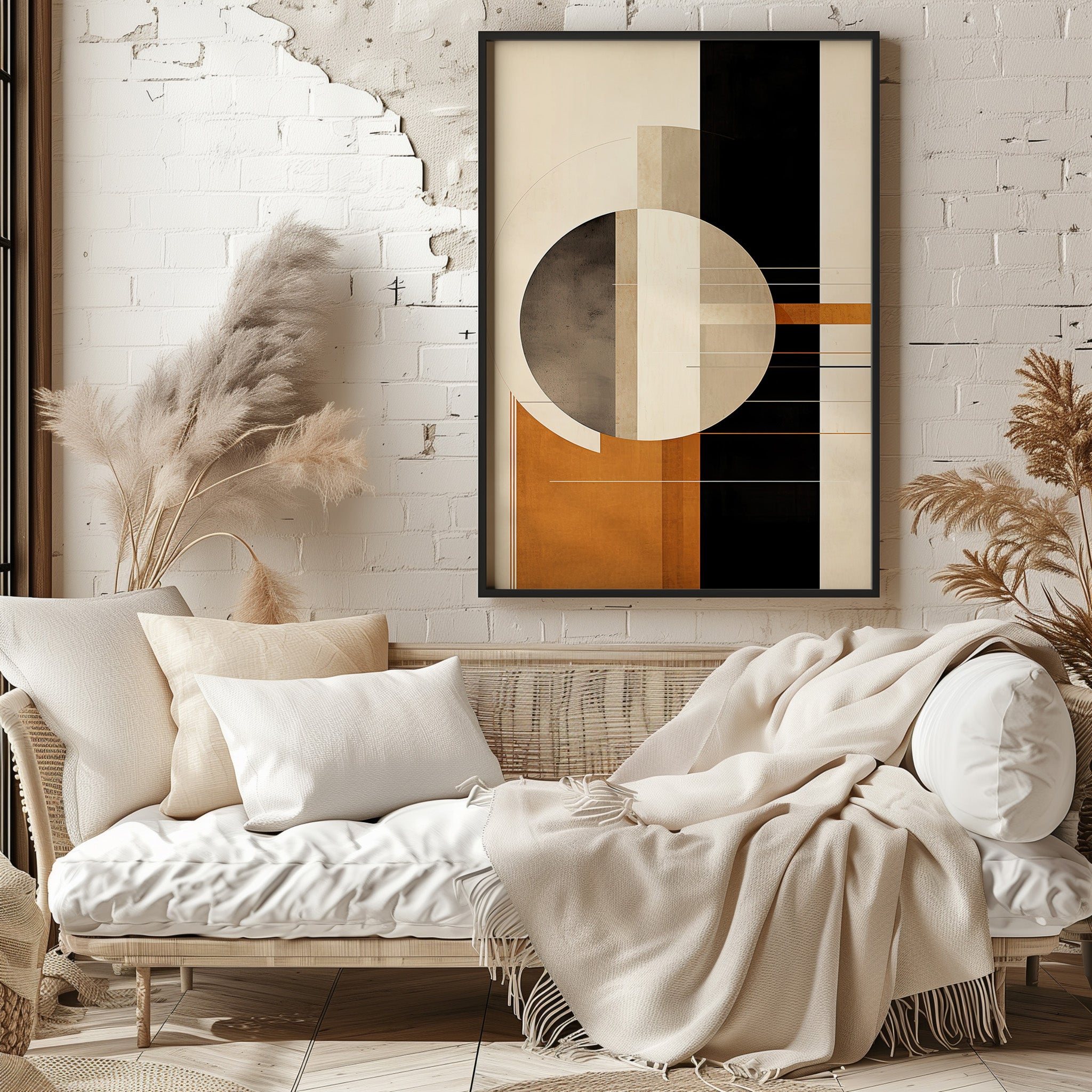 Bauhaus Equilibrium – Geometric Bauhaus Print – Japandi.Art
