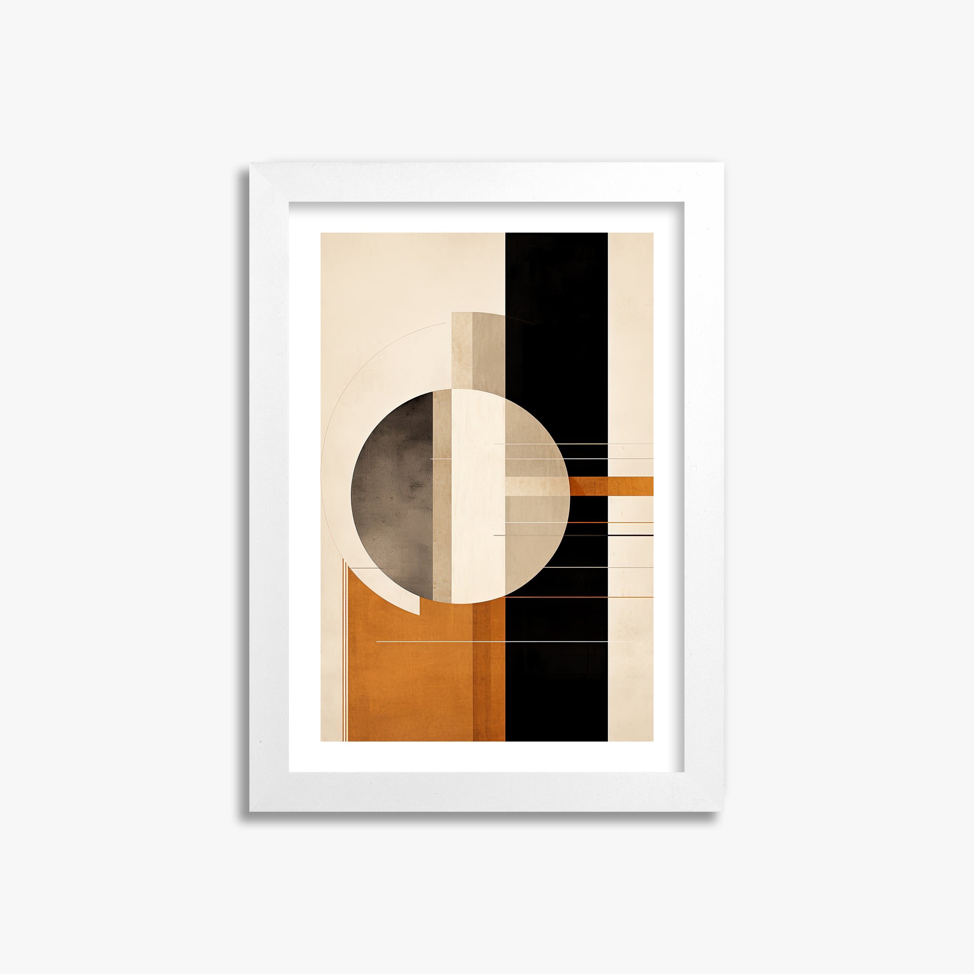 Bauhaus Equilibrium, 21x30cm Whitek Framed Art Reproduction