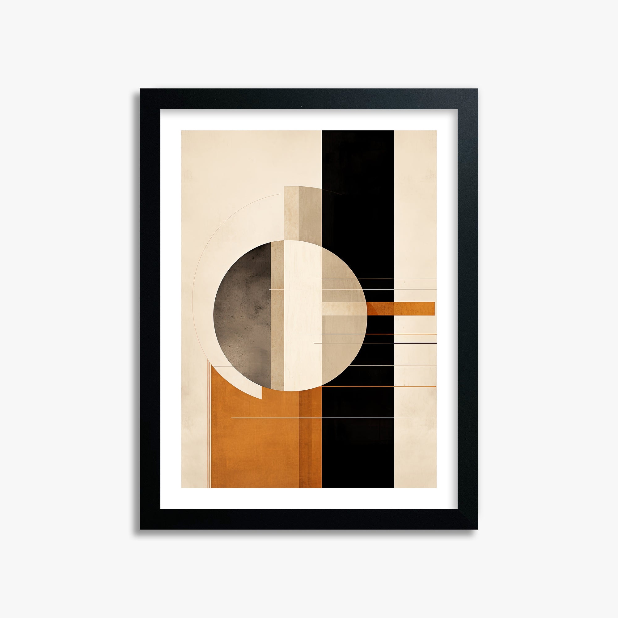 Bauhaus Equilibrium, 30x40cm Black Framed Art Reproduction