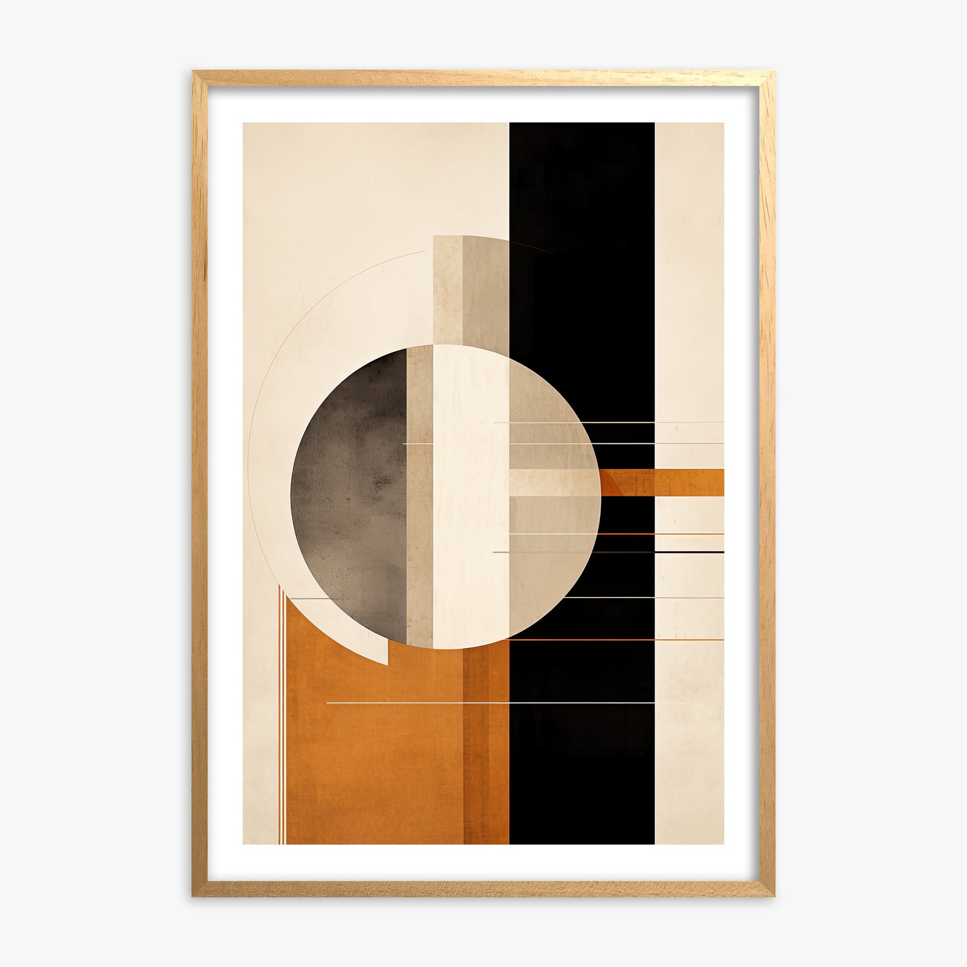 Bauhaus Equilibrium, 70x100cm Oak Framed Art Reproduction