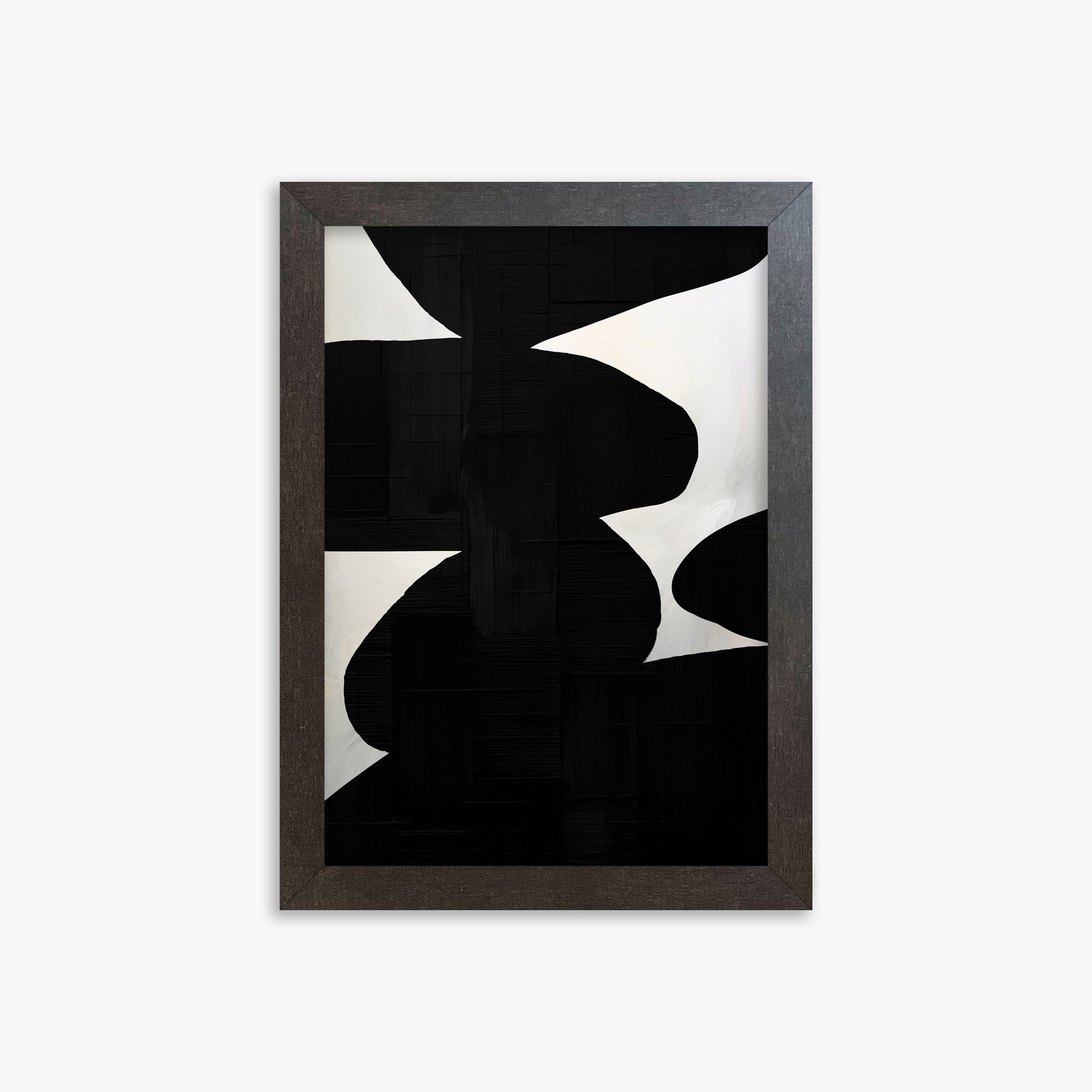 Shattered Form, 21x30cm Framed Art Reproduction With Espresso Frame