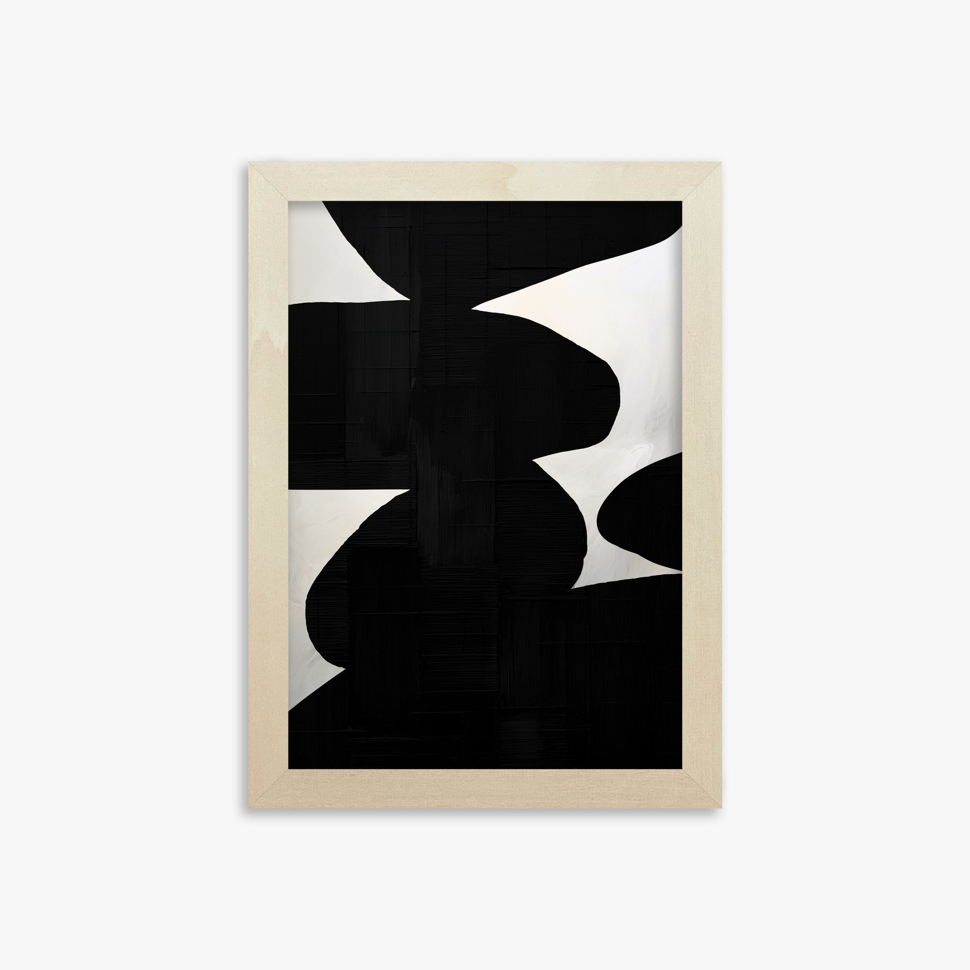 Shattered Form, 21x30cm Framed Art Reproduction With Lime Wood Frame