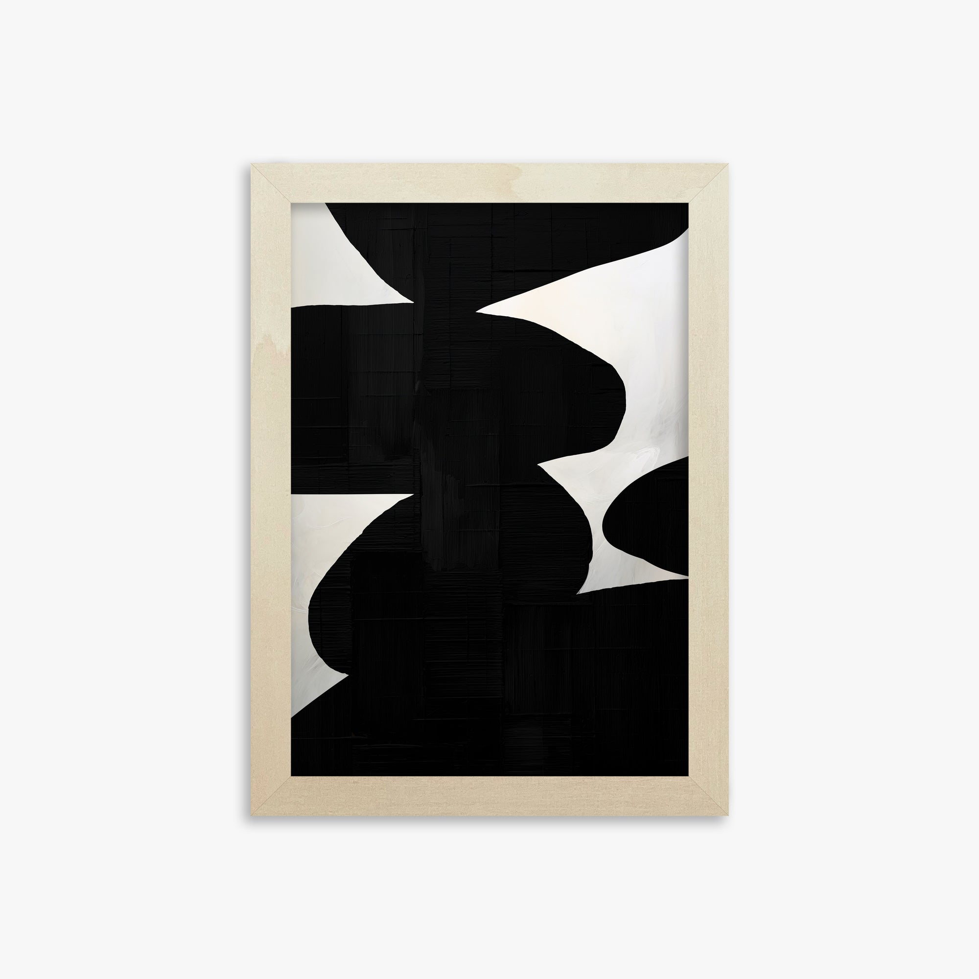 Shattered Form, 21x30cm Framed Art Reproduction With Lime Wood Frame