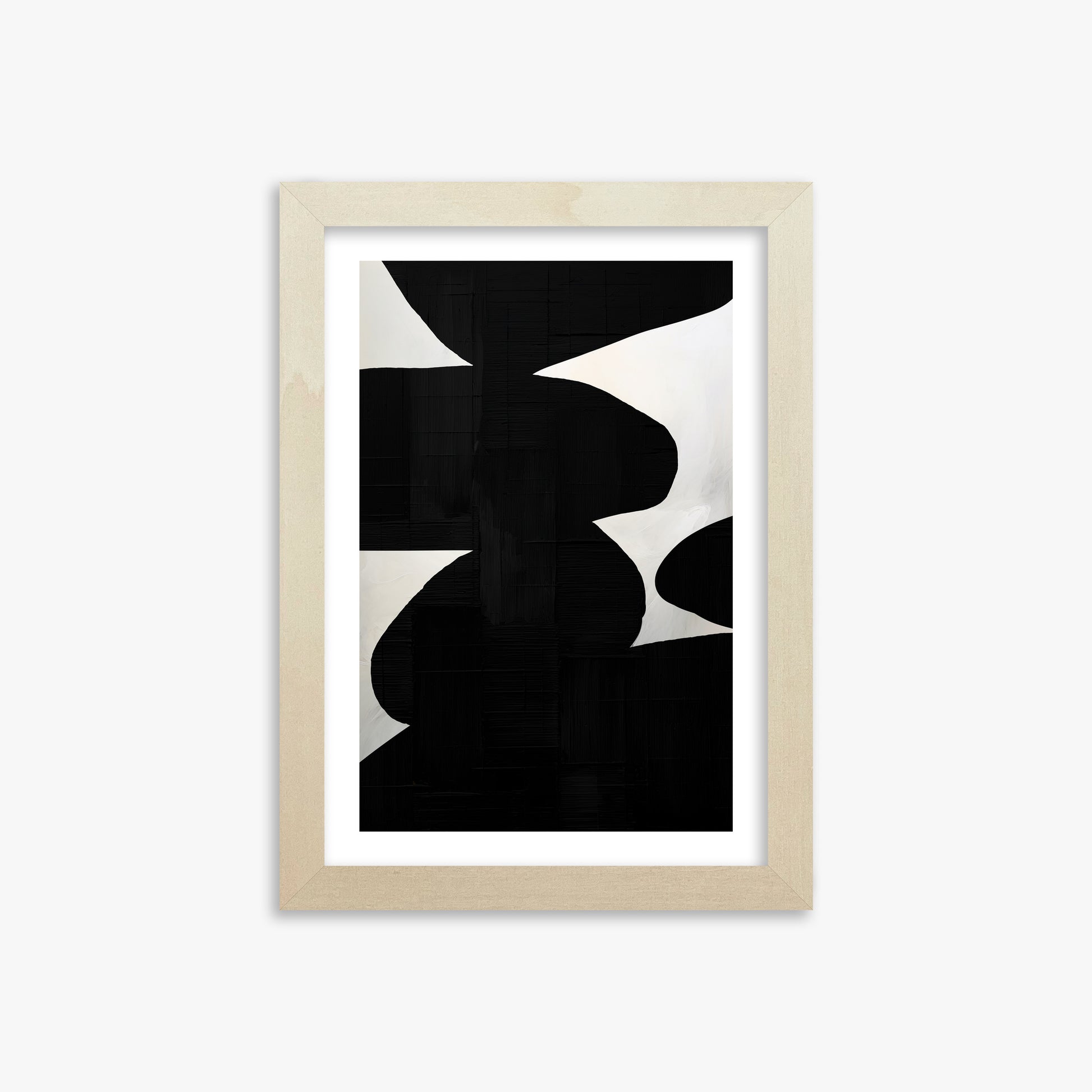Shattered Form, 21x30cm Framed Art Reproduction With Lime Wood Frame