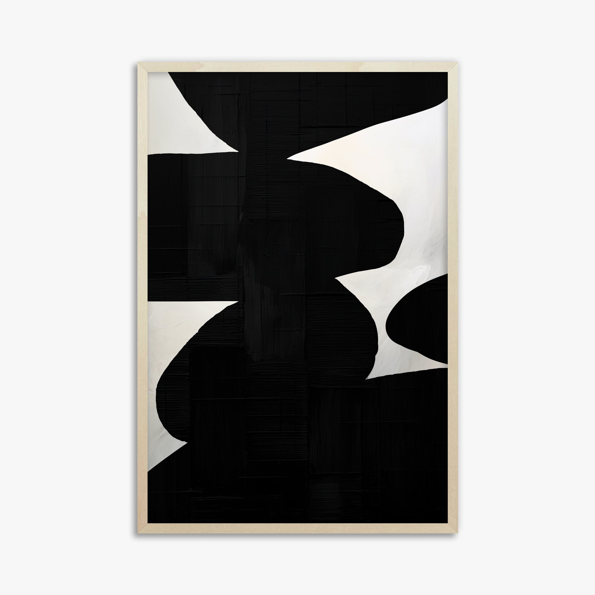 Shattered Form, 61x91cm Framed Art Reproduction With Lime Wood Frame