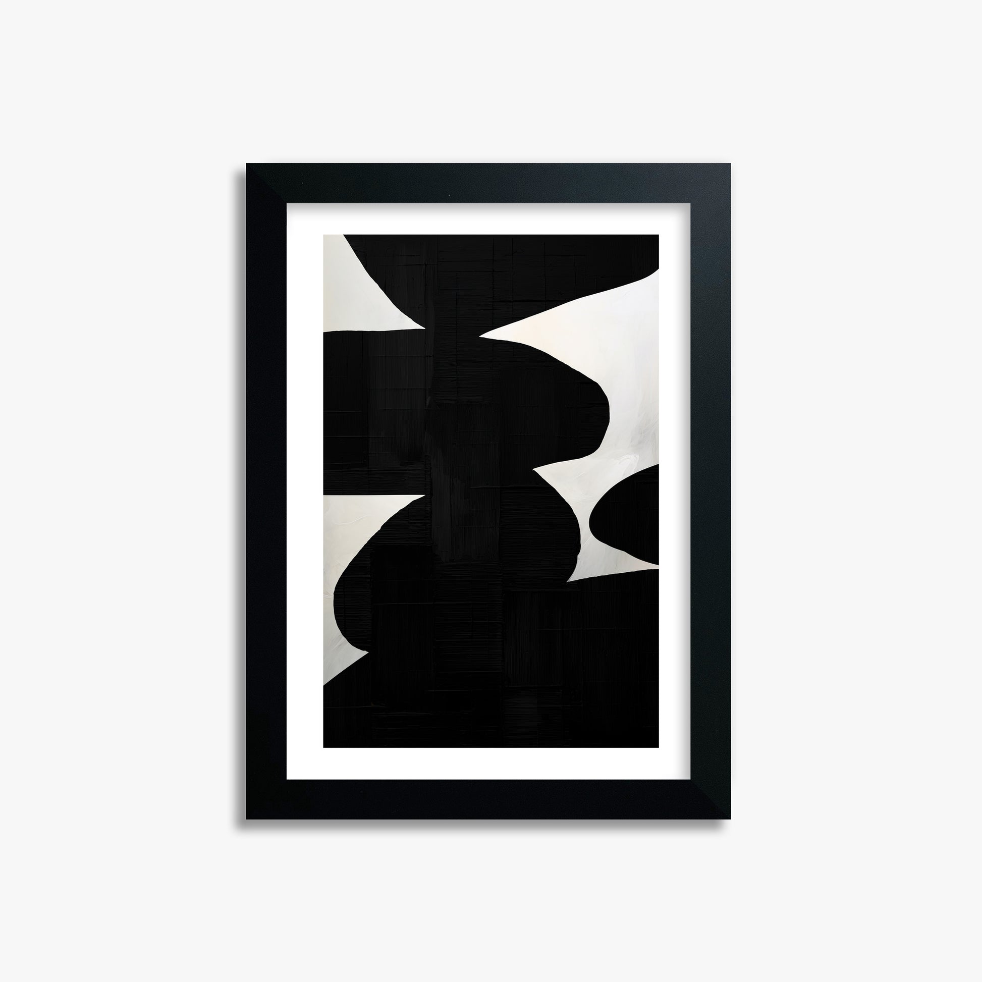 Shattered Form, 21x30cm Black Framed Art Reproduction