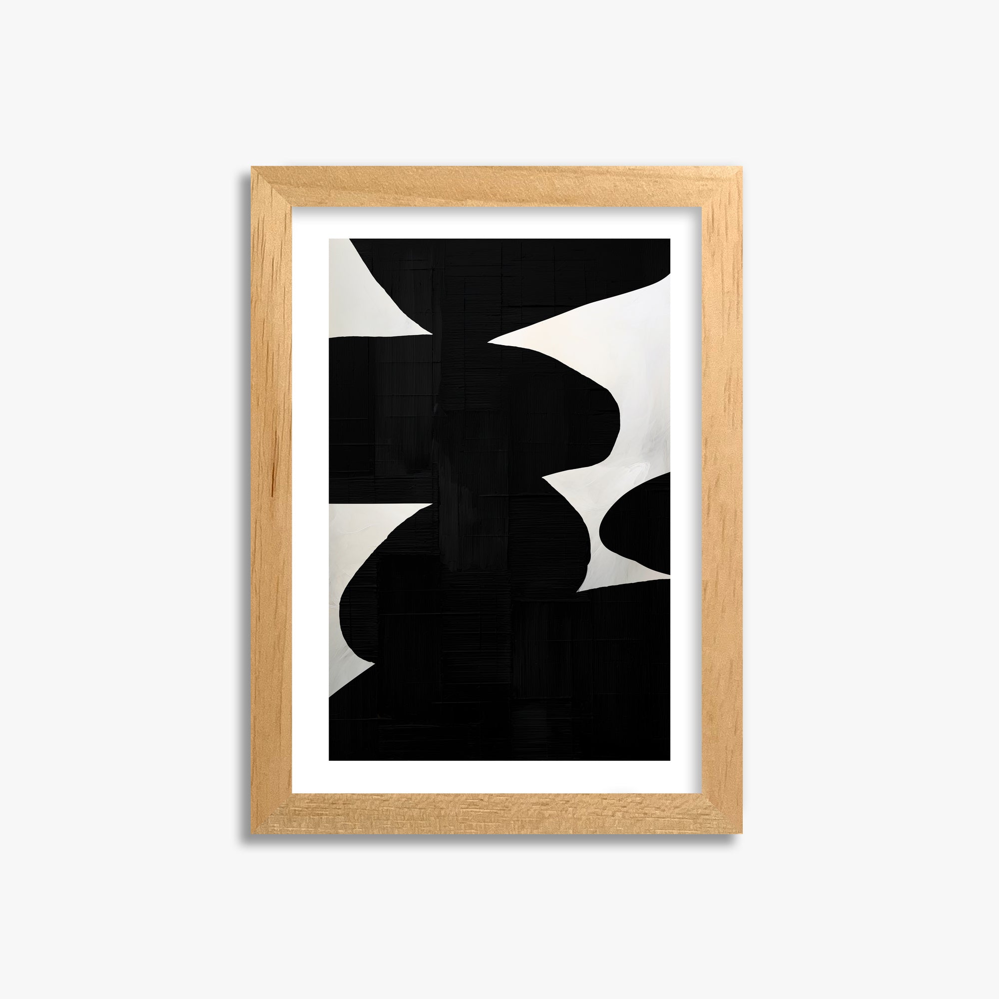 Shattered Form, 21x30cm Oak Framed Art Reproduction