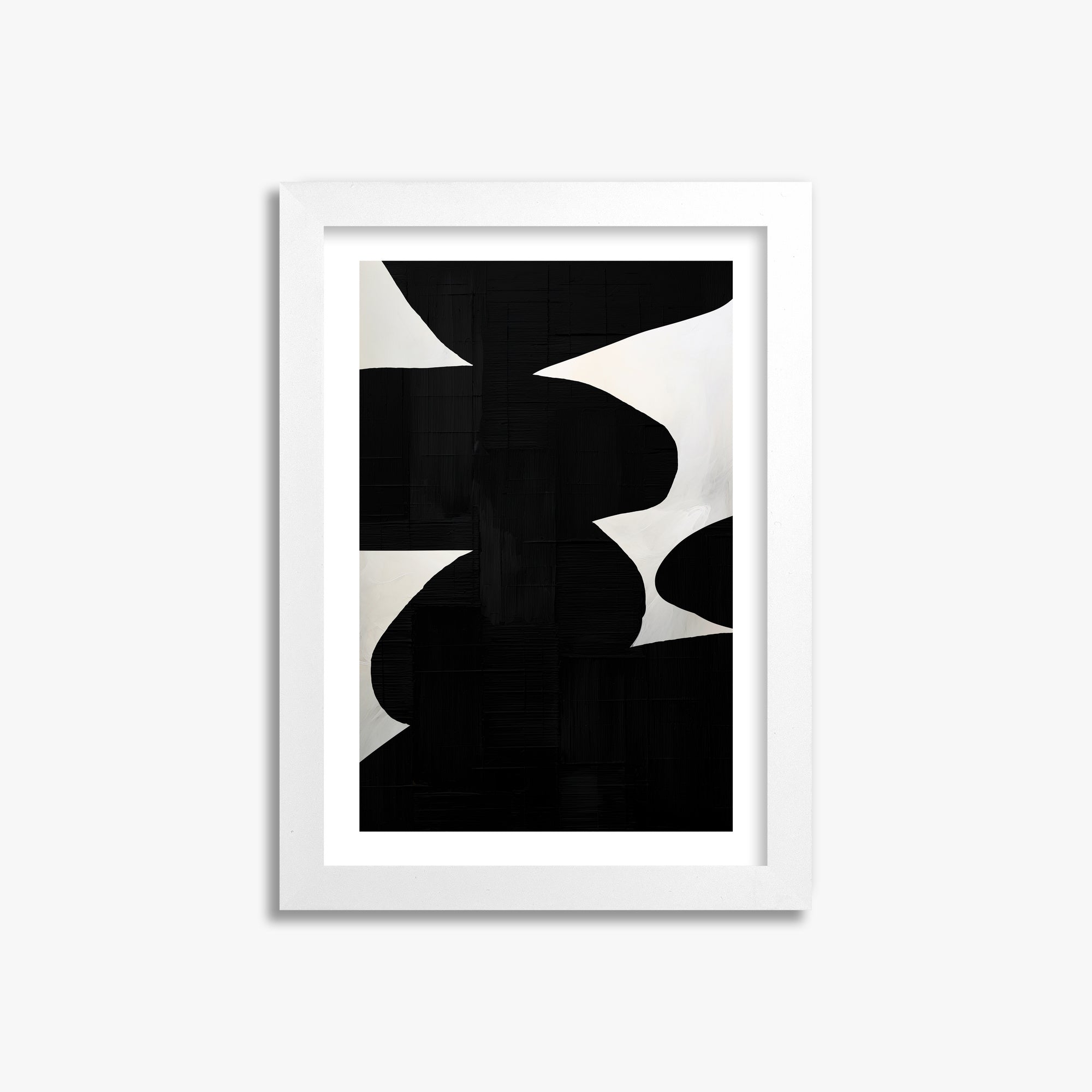 Shattered Form, 21x30cm Whitek Framed Art Reproduction