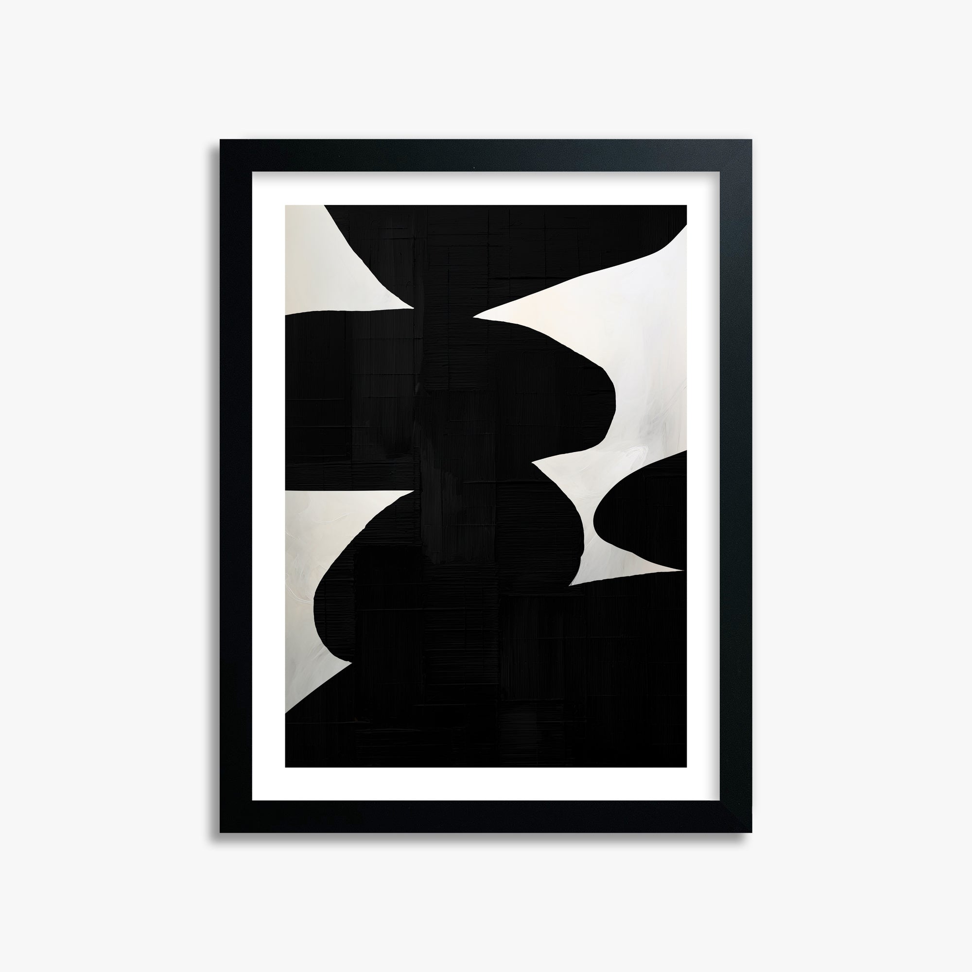 Shattered Form, 30x40cm Black Framed Art Reproduction