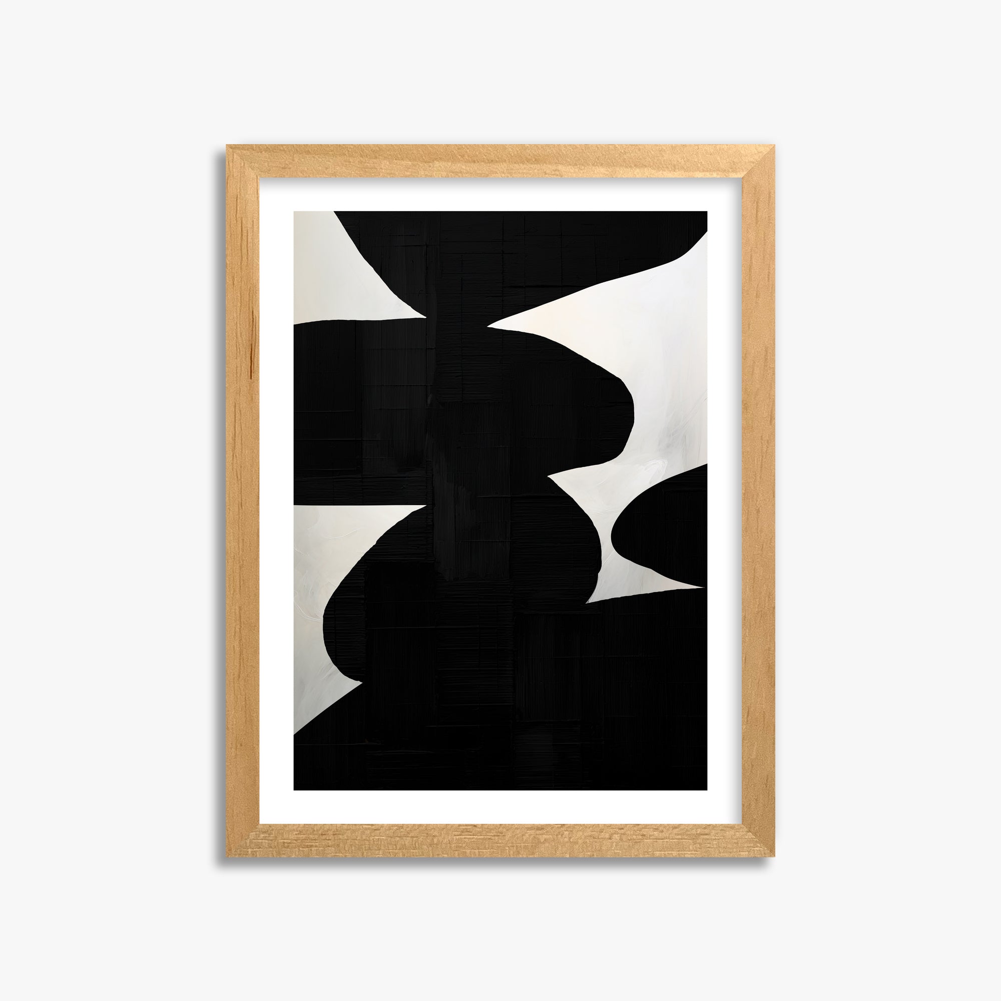 Shattered Form, 30x40cm Oak Framed Art Reproduction