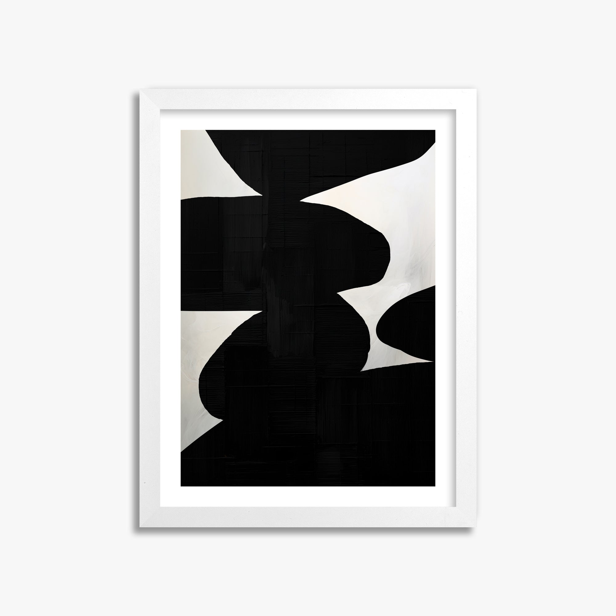 Shattered Form, 30x40cm Whitek Framed Art Reproduction