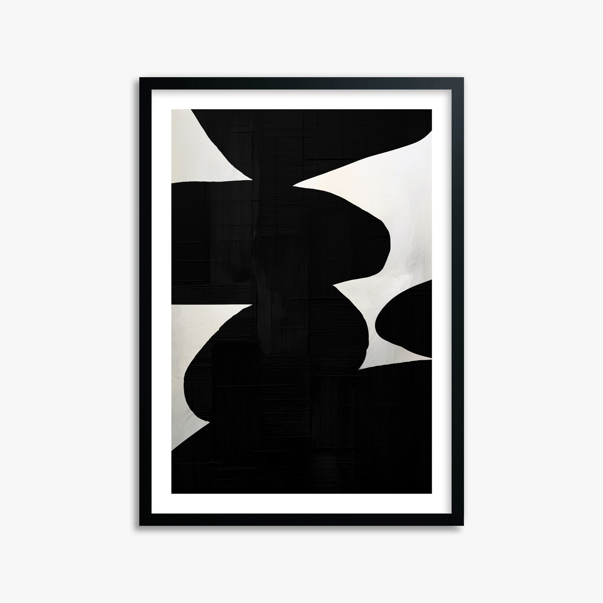 Shattered Form, 50x70cm Black Framed Art Reproduction