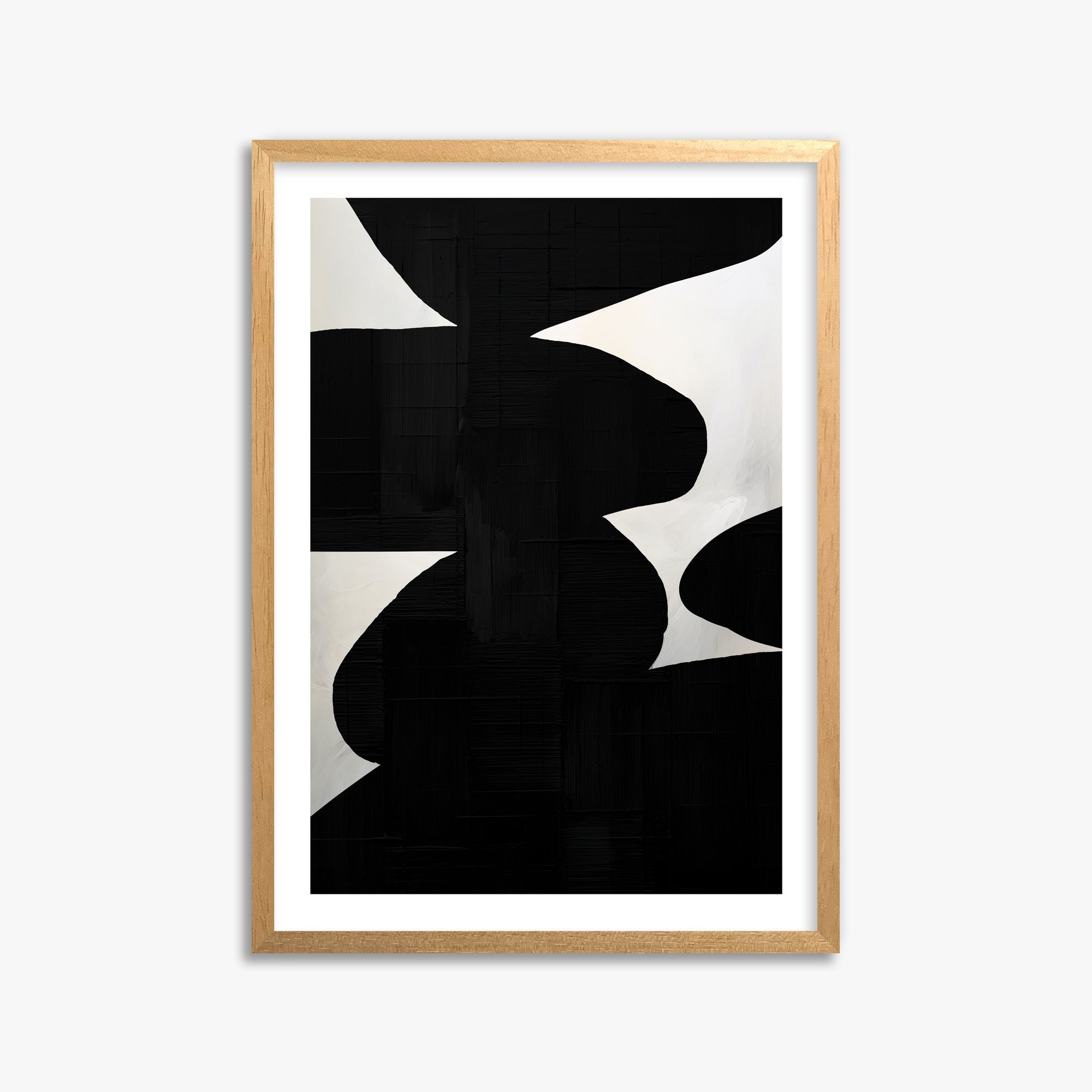 Shattered Form, 50x70cm Oak Framed Art Reproduction