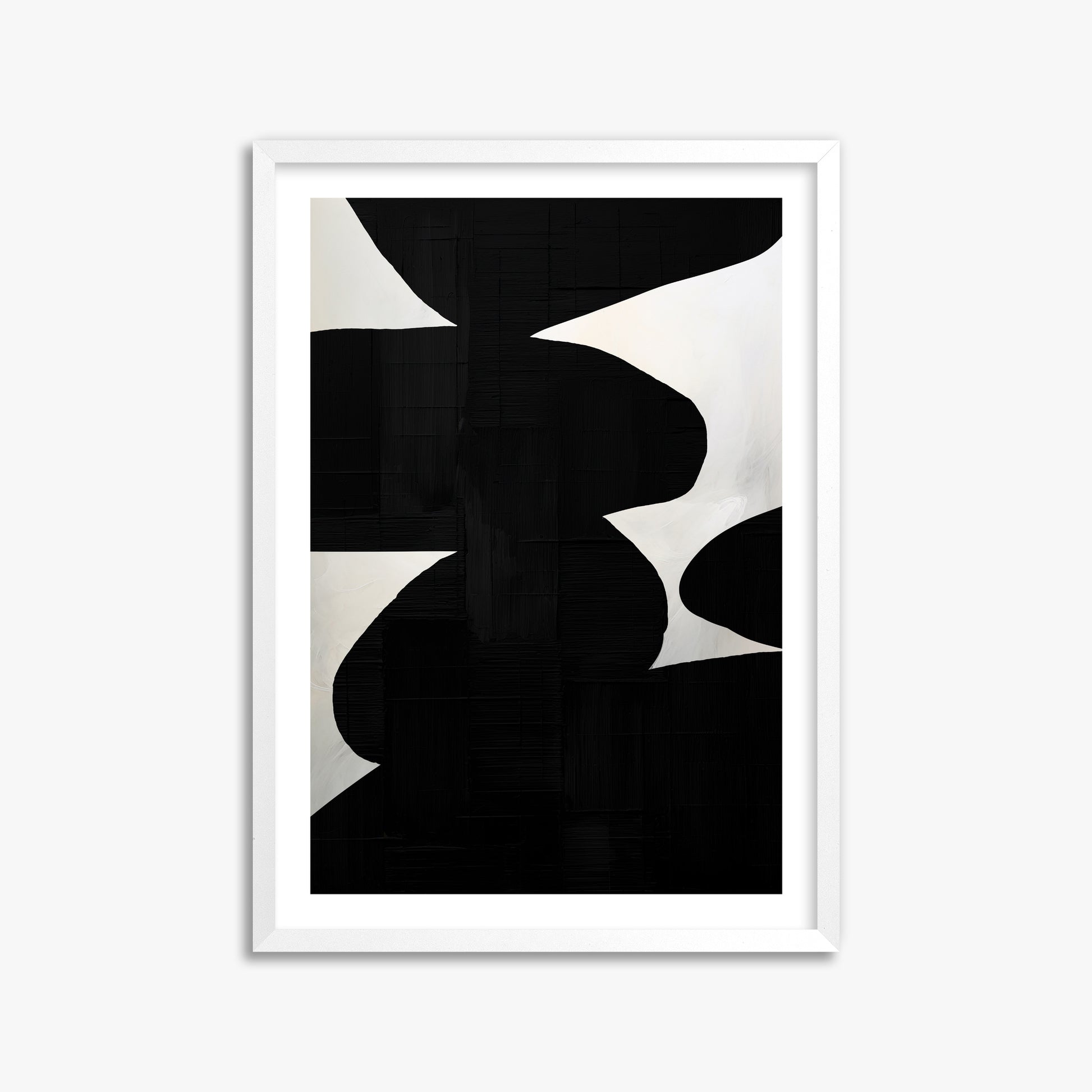 Shattered Form, 50x70cm Whitek Framed Art Reproduction