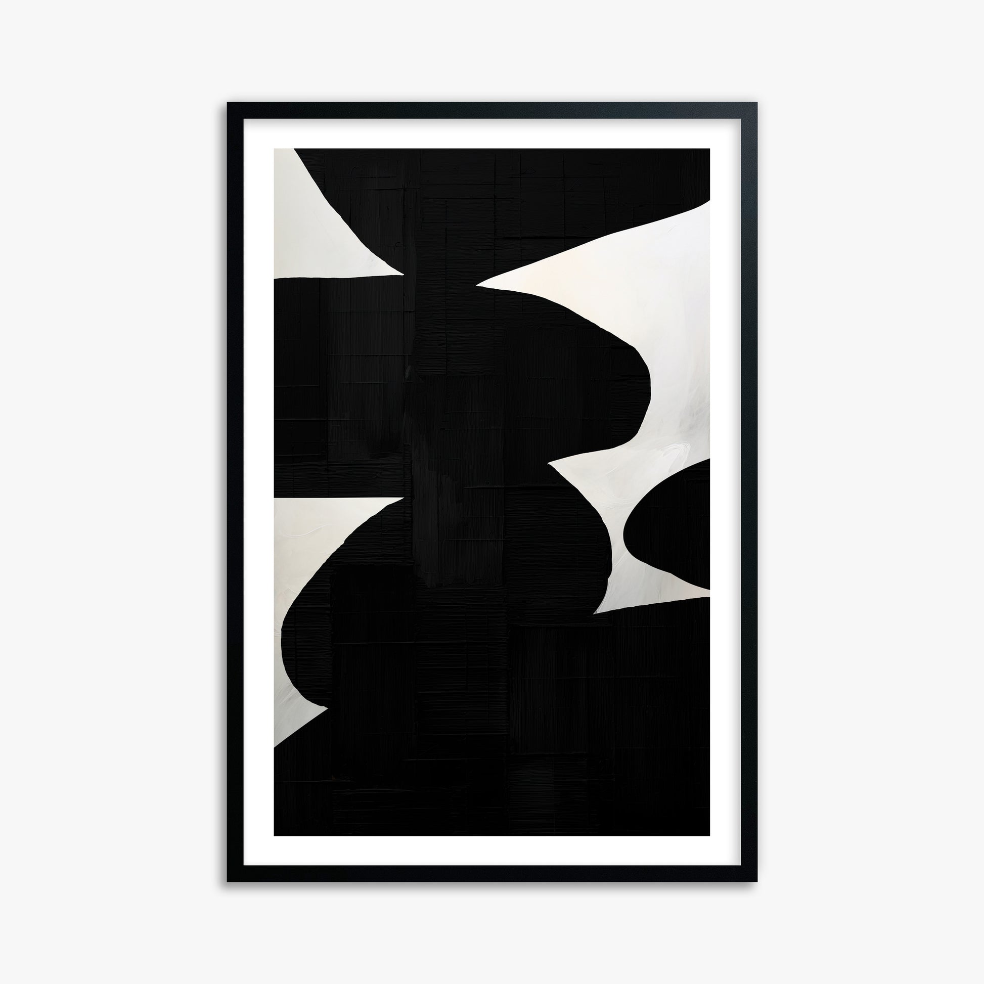 Shattered Form, 61x91cm Black Framed Art Reproduction