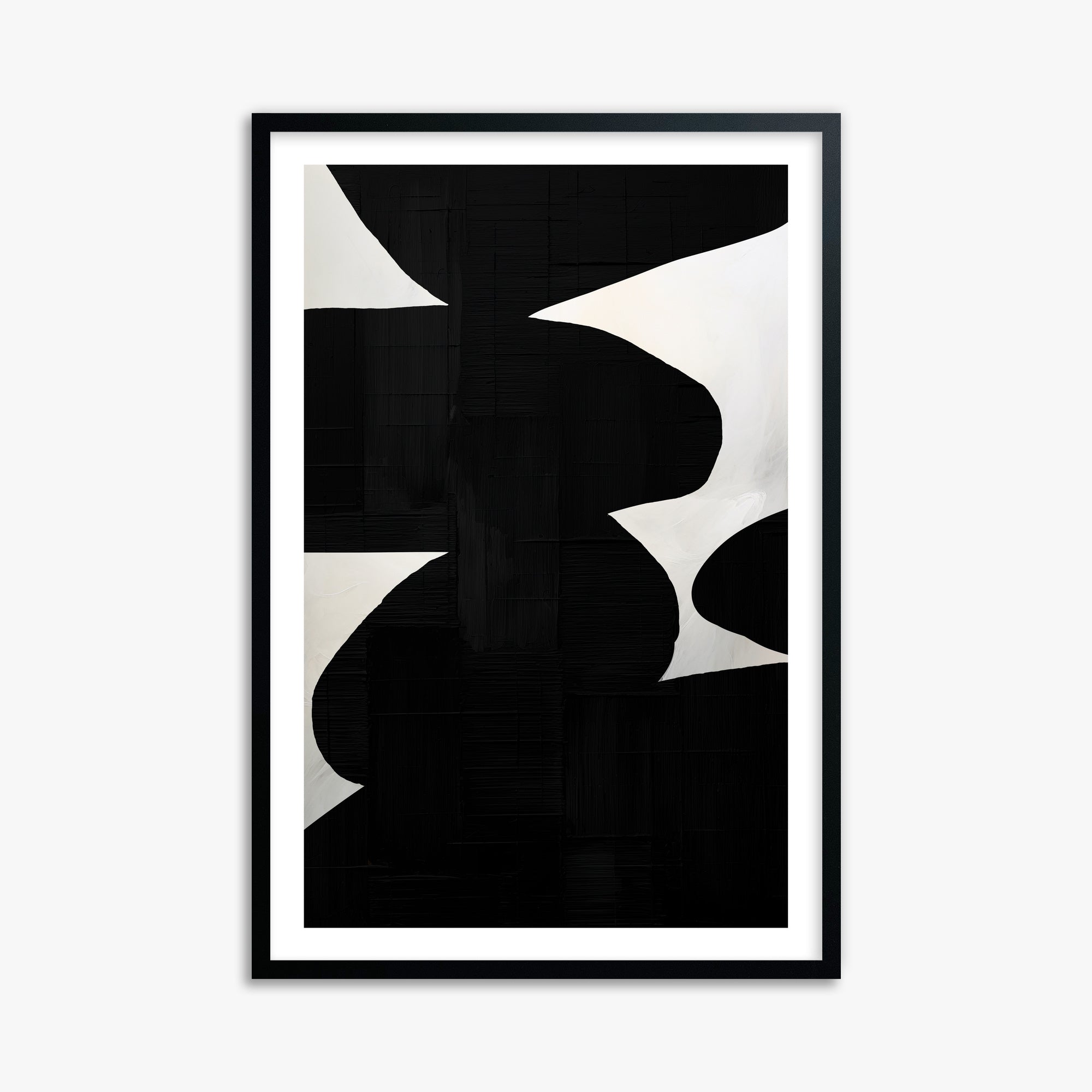 Shattered Form, 61x91cm Black Framed Art Reproduction