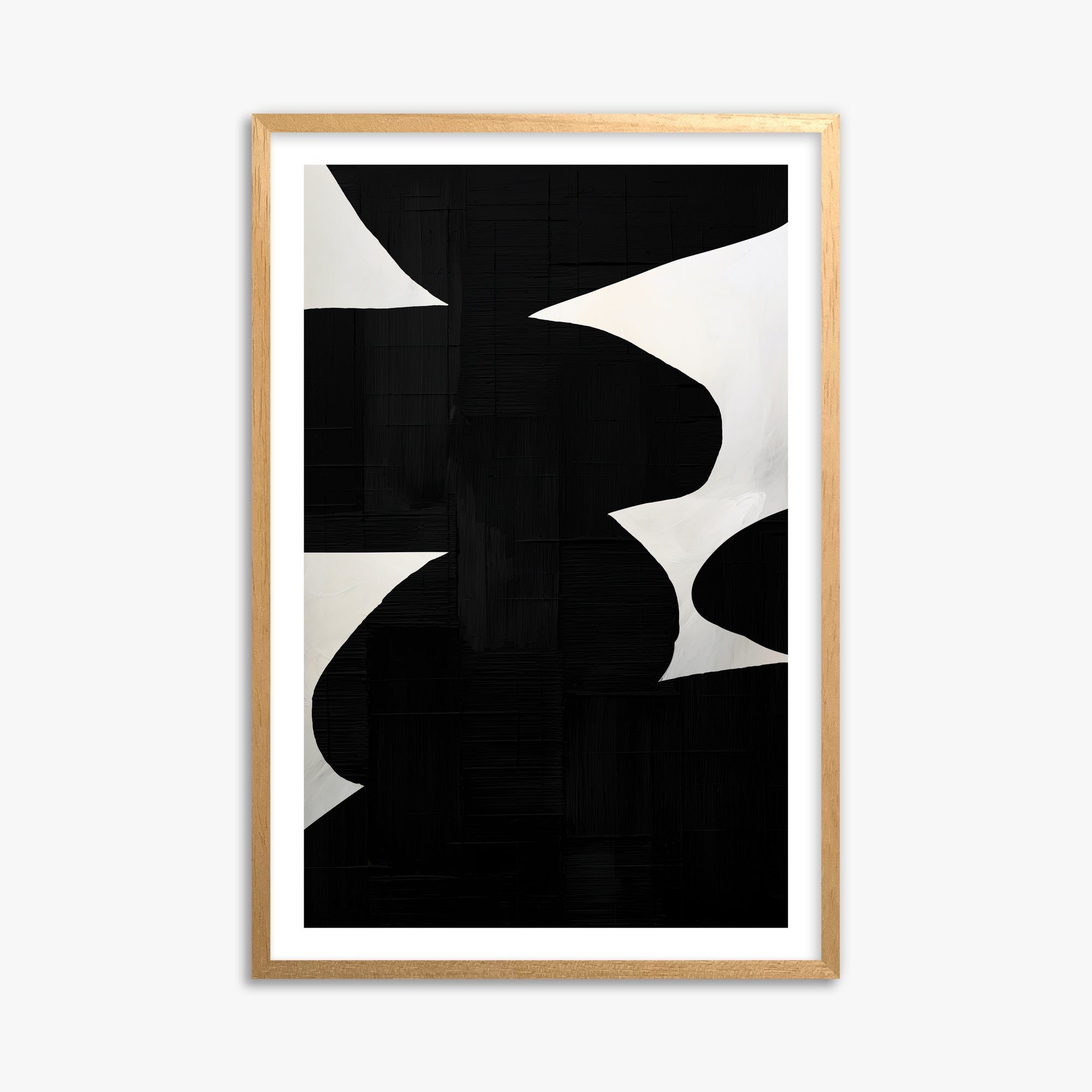 Shattered Form, 61x91cm Oak Framed Art Reproduction