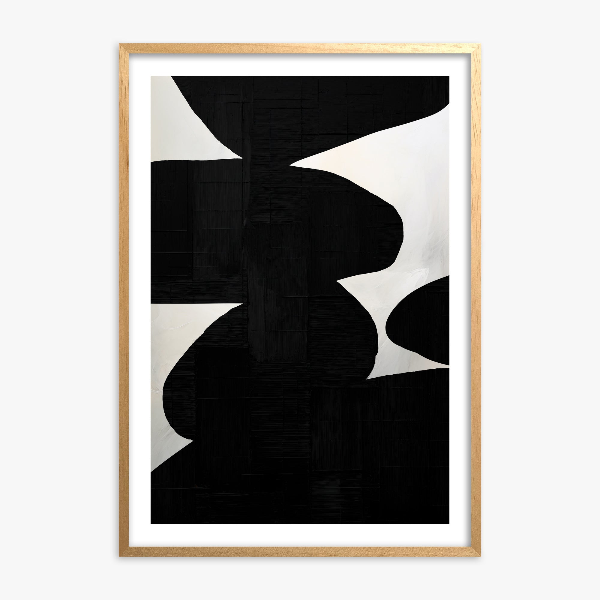 Shattered Form, 70x100cm Oak Framed Art Reproduction