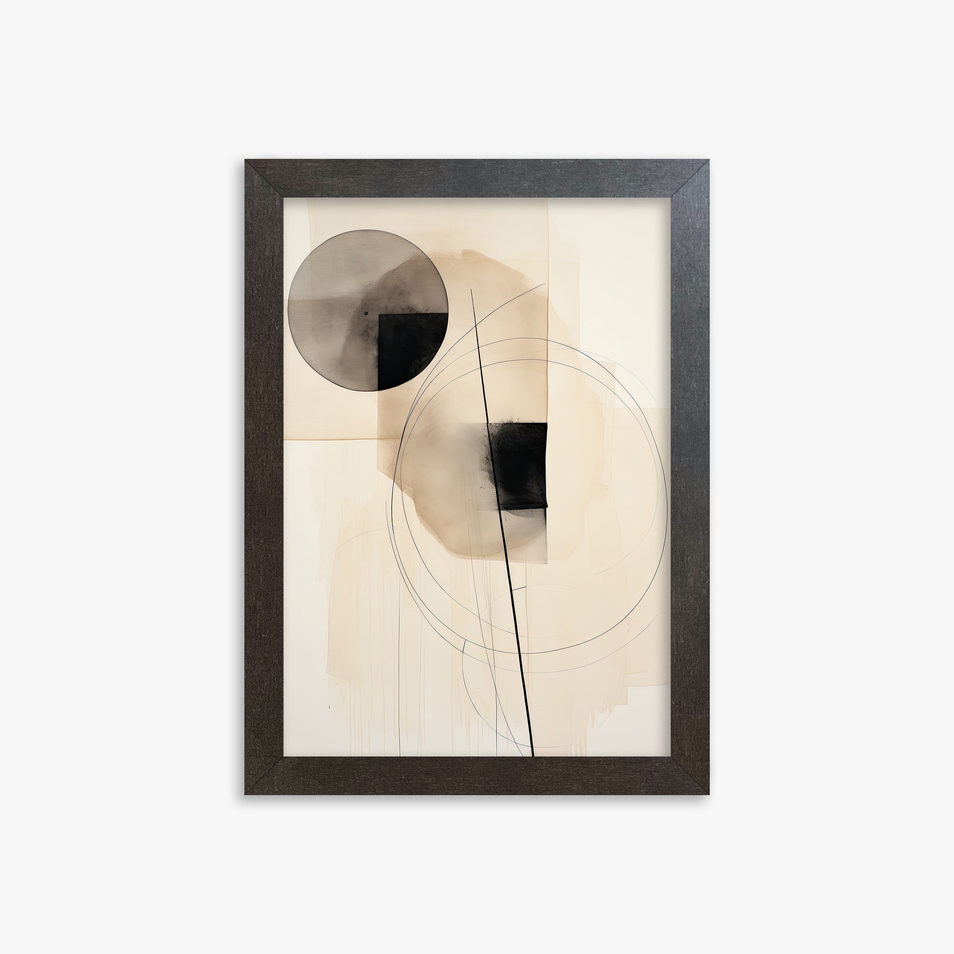 Ethereal Balance, 21x30cm Framed Art Reproduction With Espresso Frame