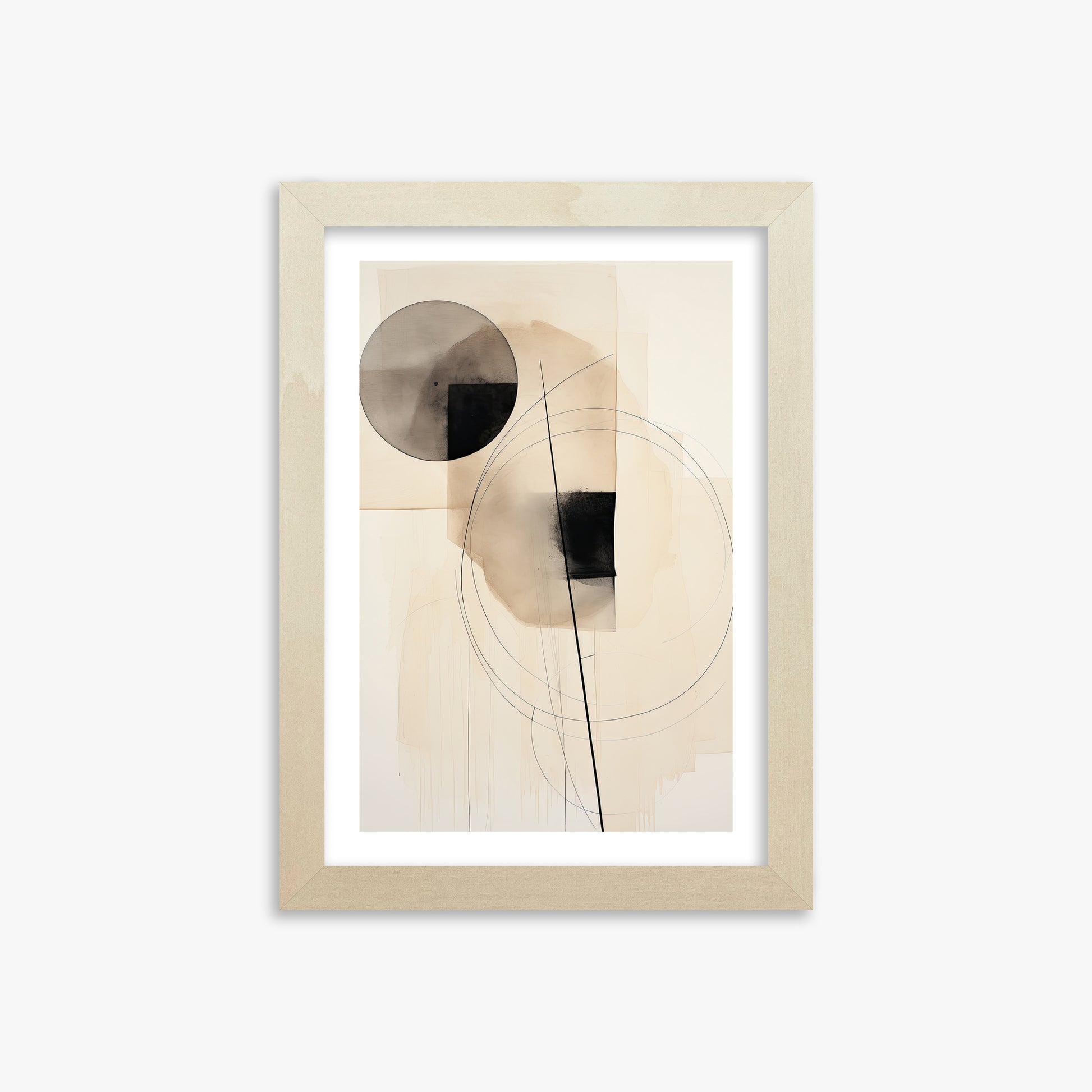 Ethereal Balance, 21x30cm Framed Art Reproduction With Lime Wood Frame