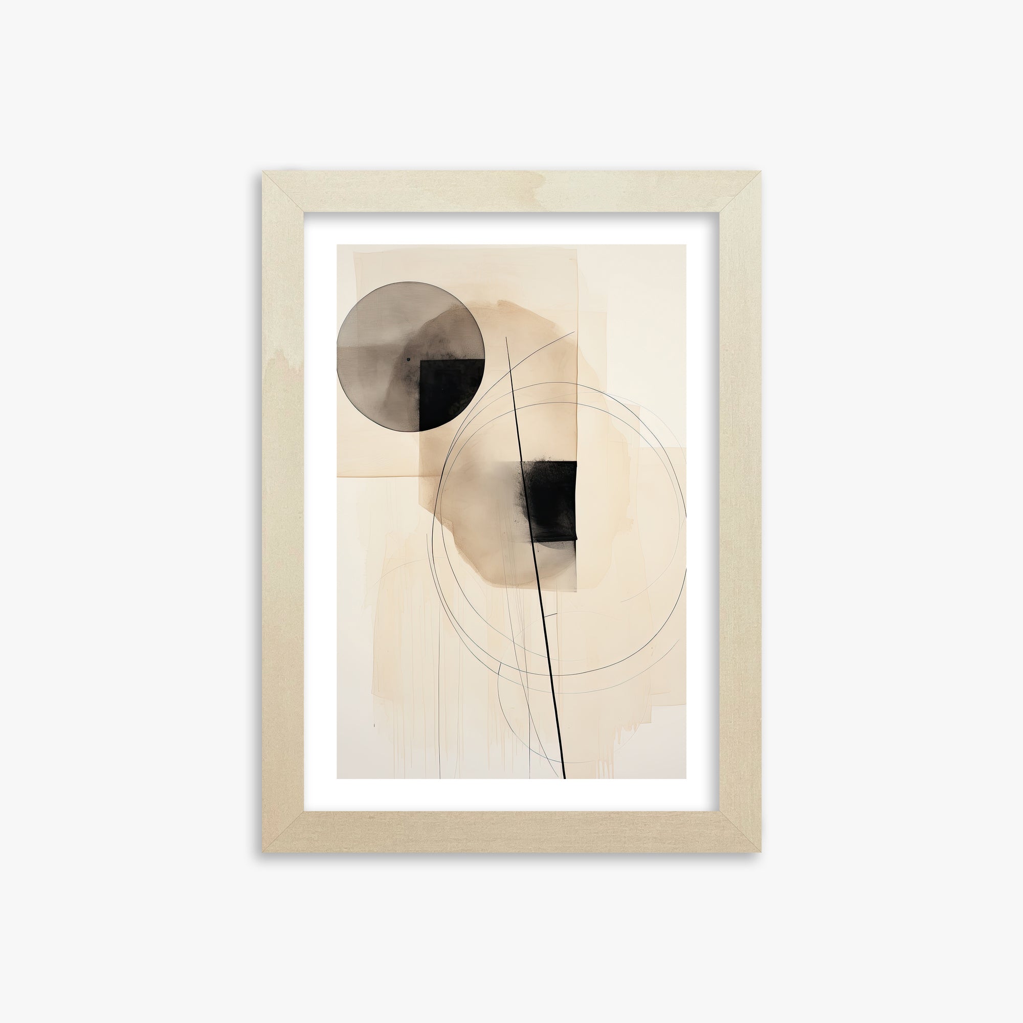 Ethereal Balance, 21x30cm Framed Art Reproduction With Lime Wood Frame
