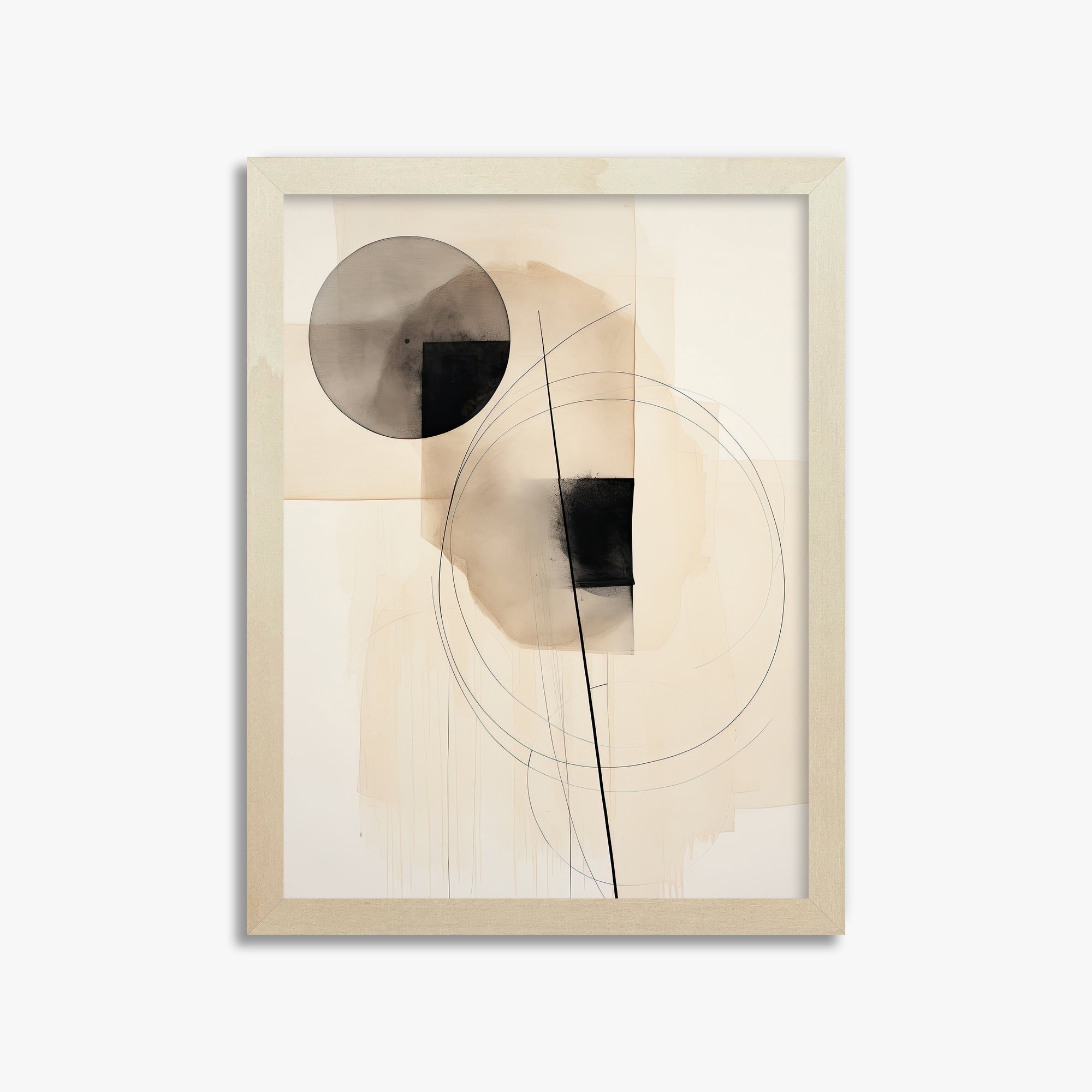 Ethereal Balance, 30x40cm Framed Art Reproduction With Lime Wood Frame