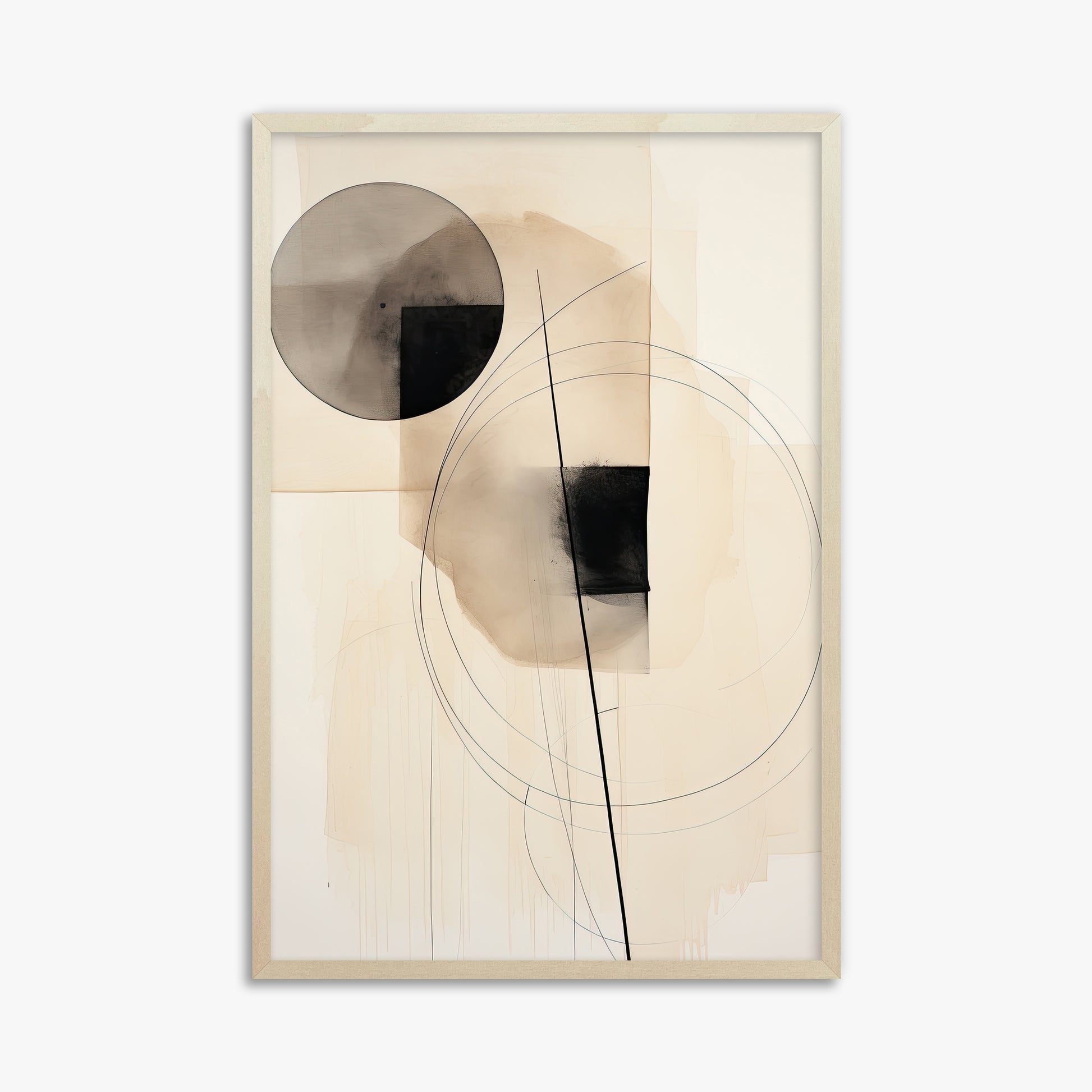 Ethereal Balance, 61x91cm Framed Art Reproduction With Lime Wood Frame