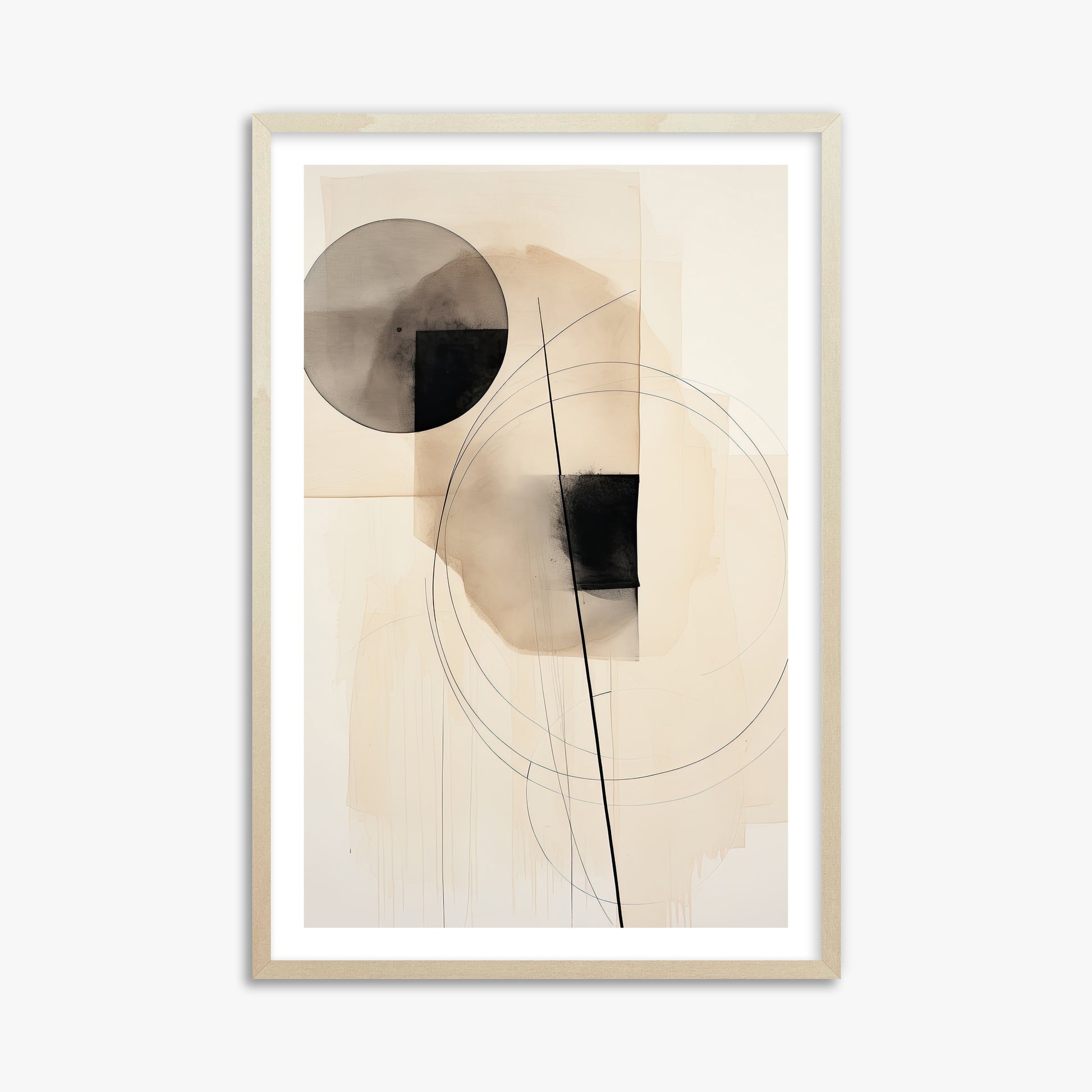 Ethereal Balance, 61x91cm Framed Art Reproduction With Lime Wood Frame