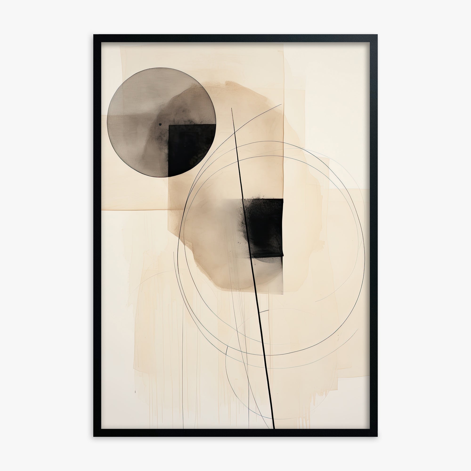Ethereal Balance, Black Framed Poster With Black Frame