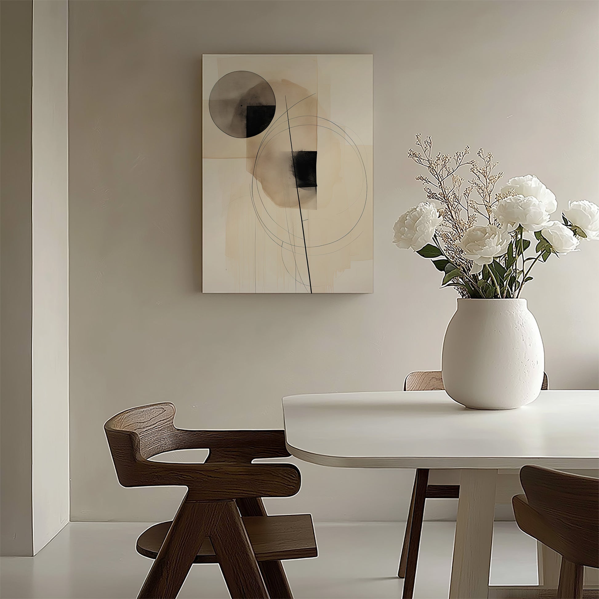 Design Concept No. 58 for Ethereal Balance Japanese Satin Canvas Wall Art