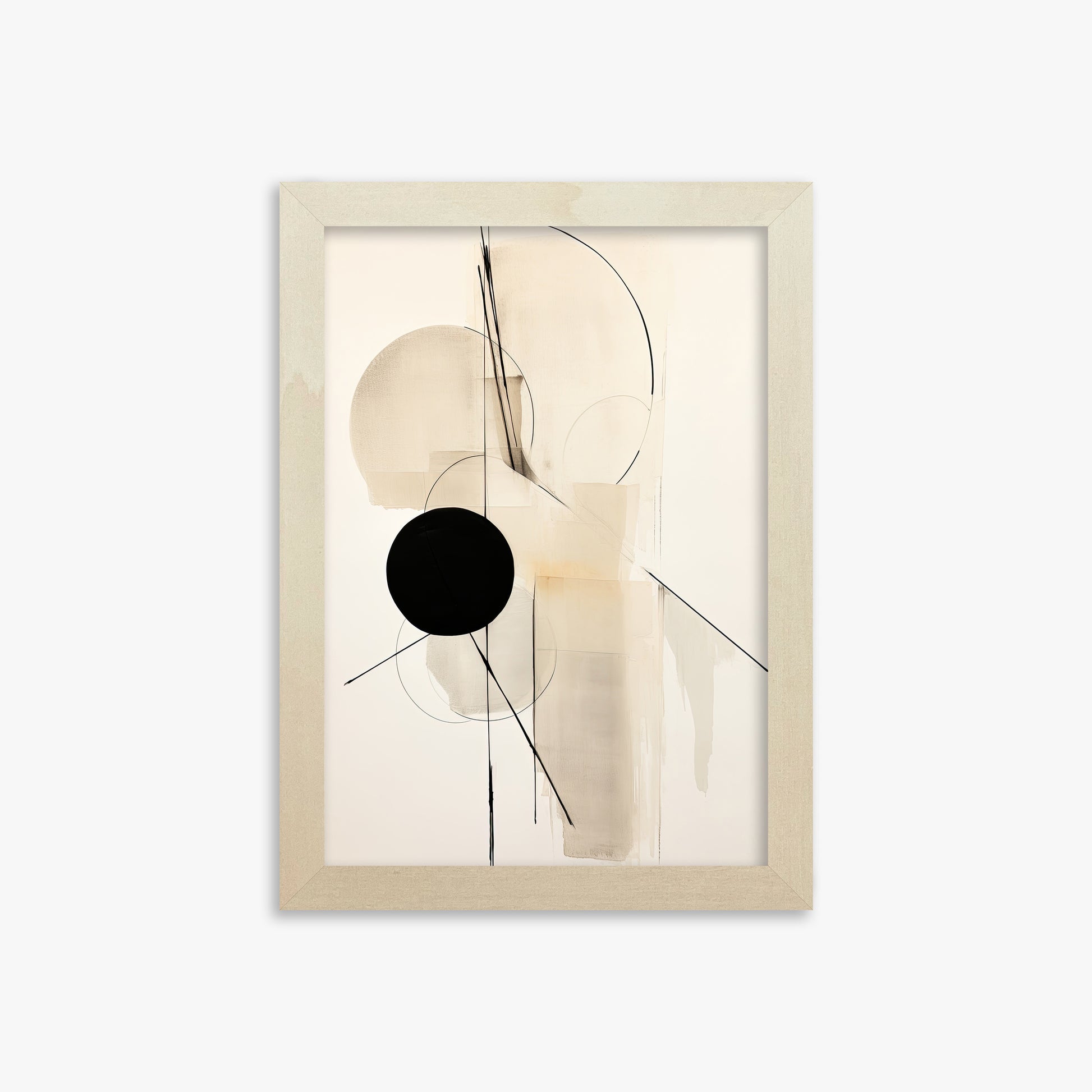 Linear Confluence, 21x30cm Framed Art Reproduction With Lime Wood Frame