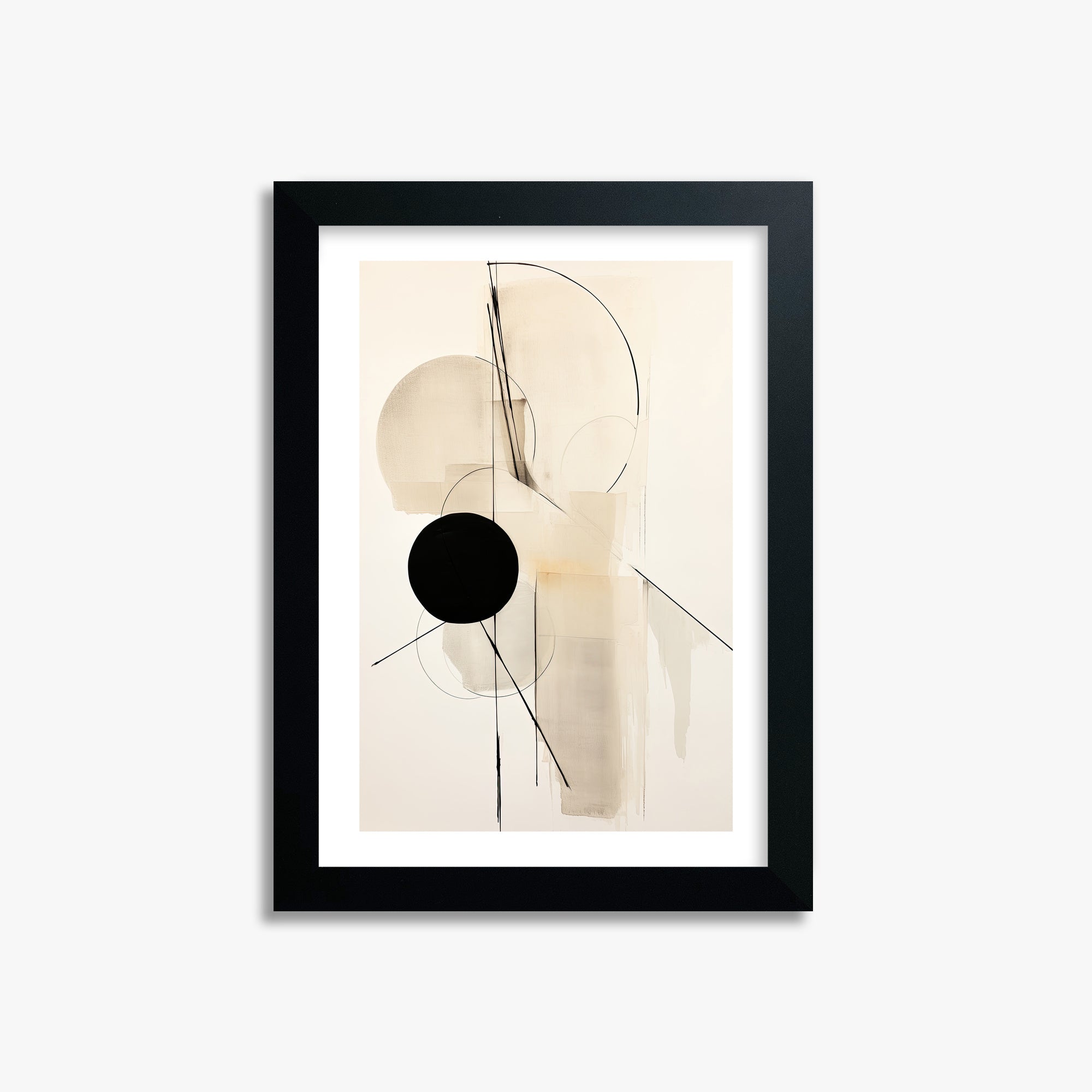 Linear Confluence, 21x30cm Black Framed Art Reproduction