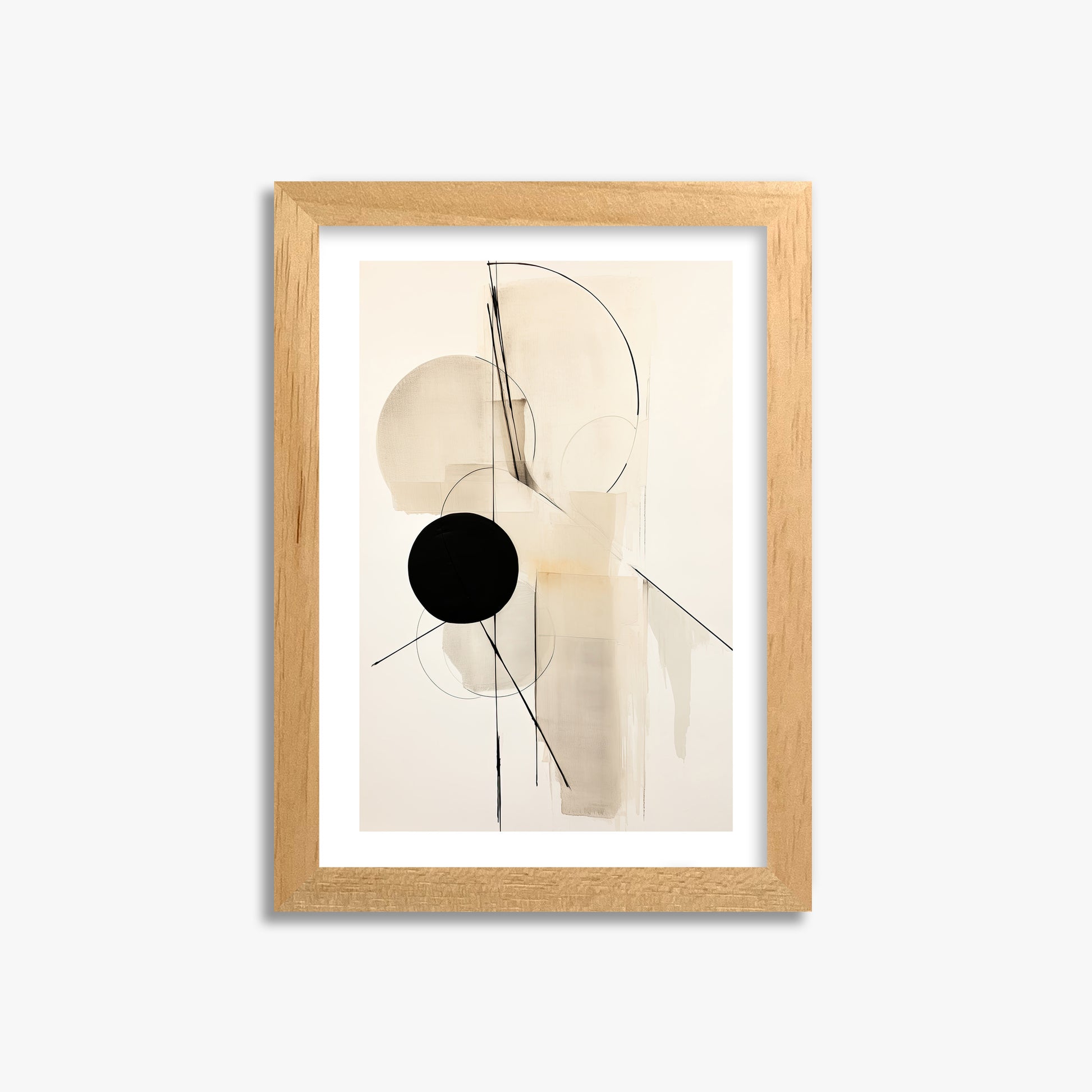 Linear Confluence, 21x30cm Oak Framed Art Reproduction
