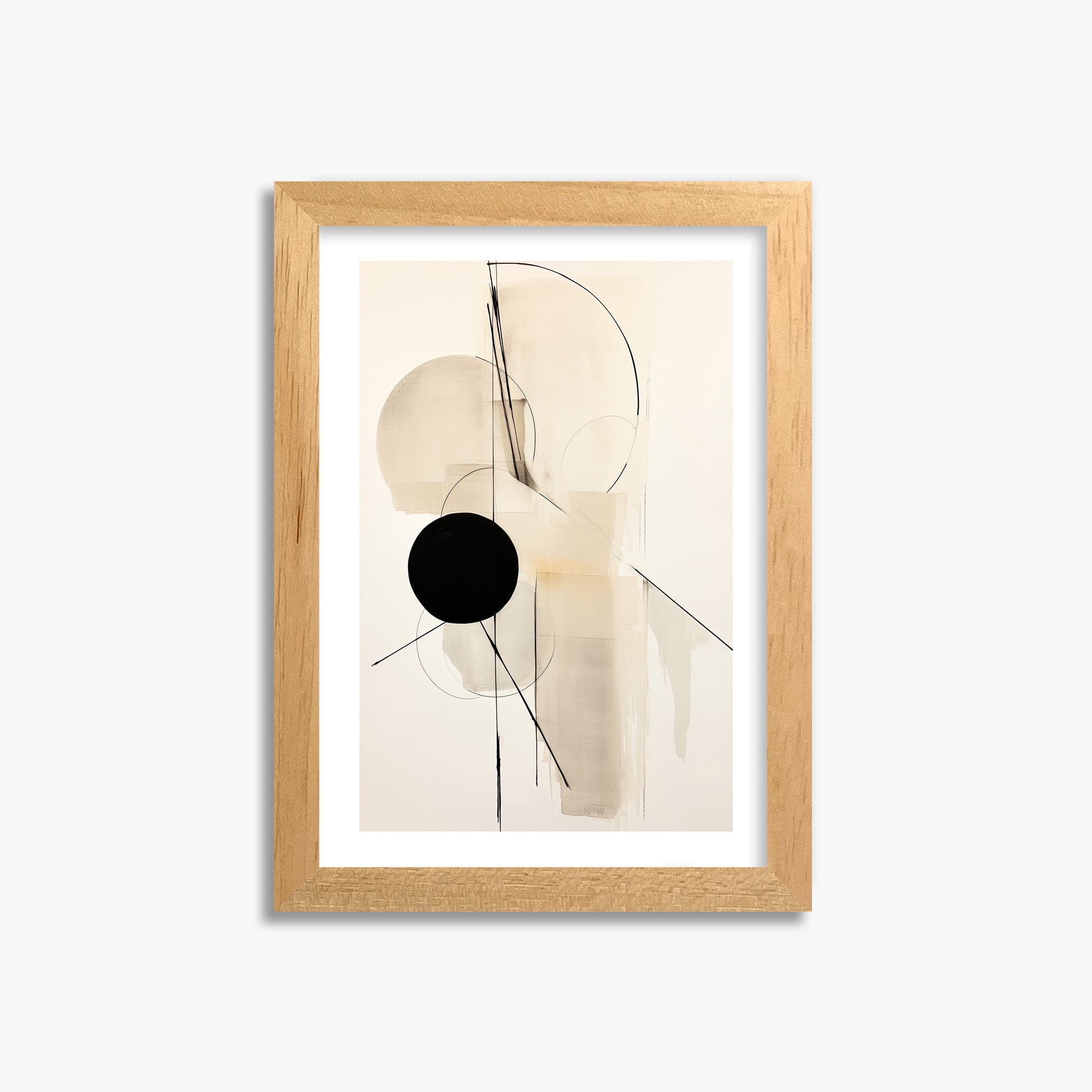 Linear Confluence, 21x30cm Oak Framed Art Reproduction
