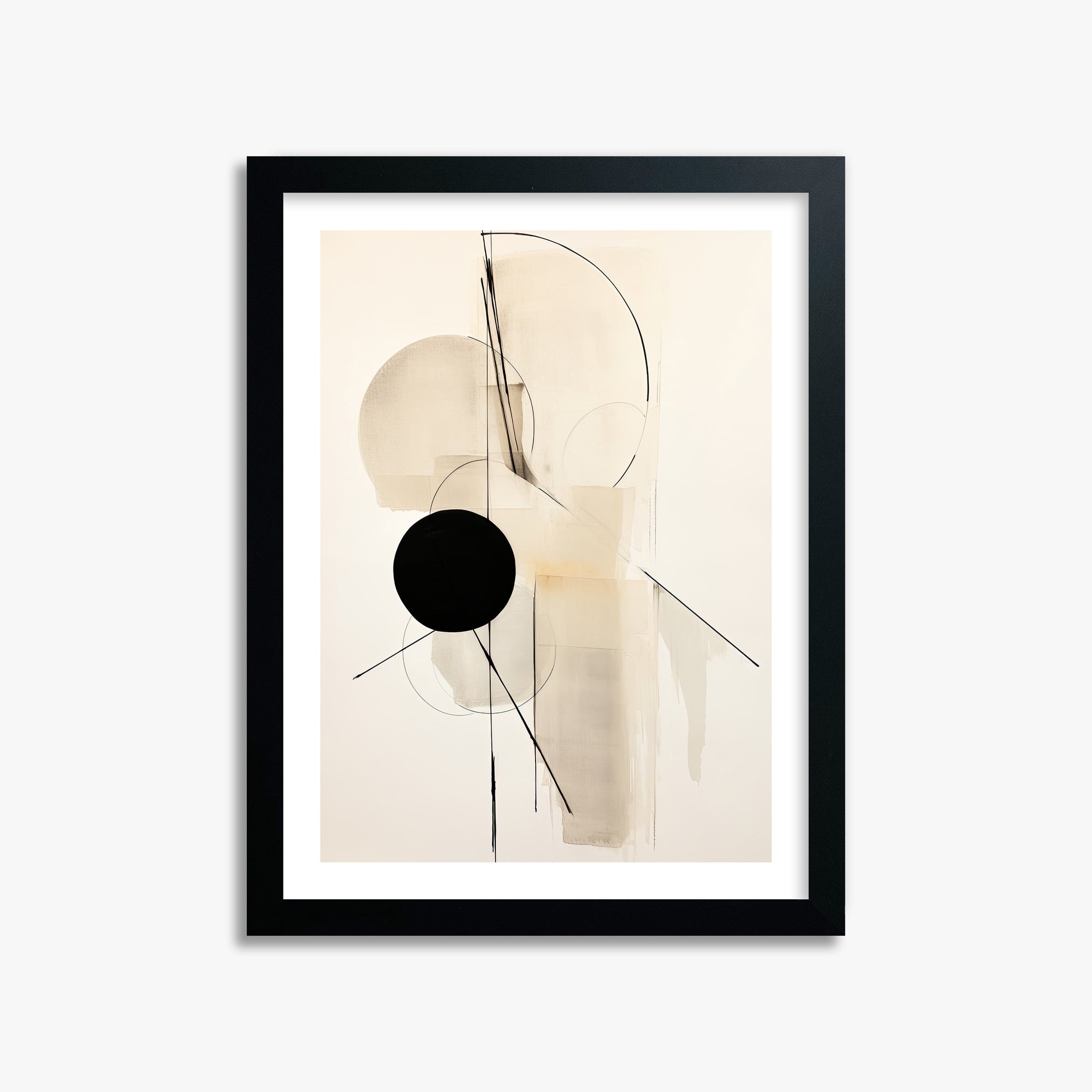 Linear Confluence, 30x40cm Black Framed Art Reproduction