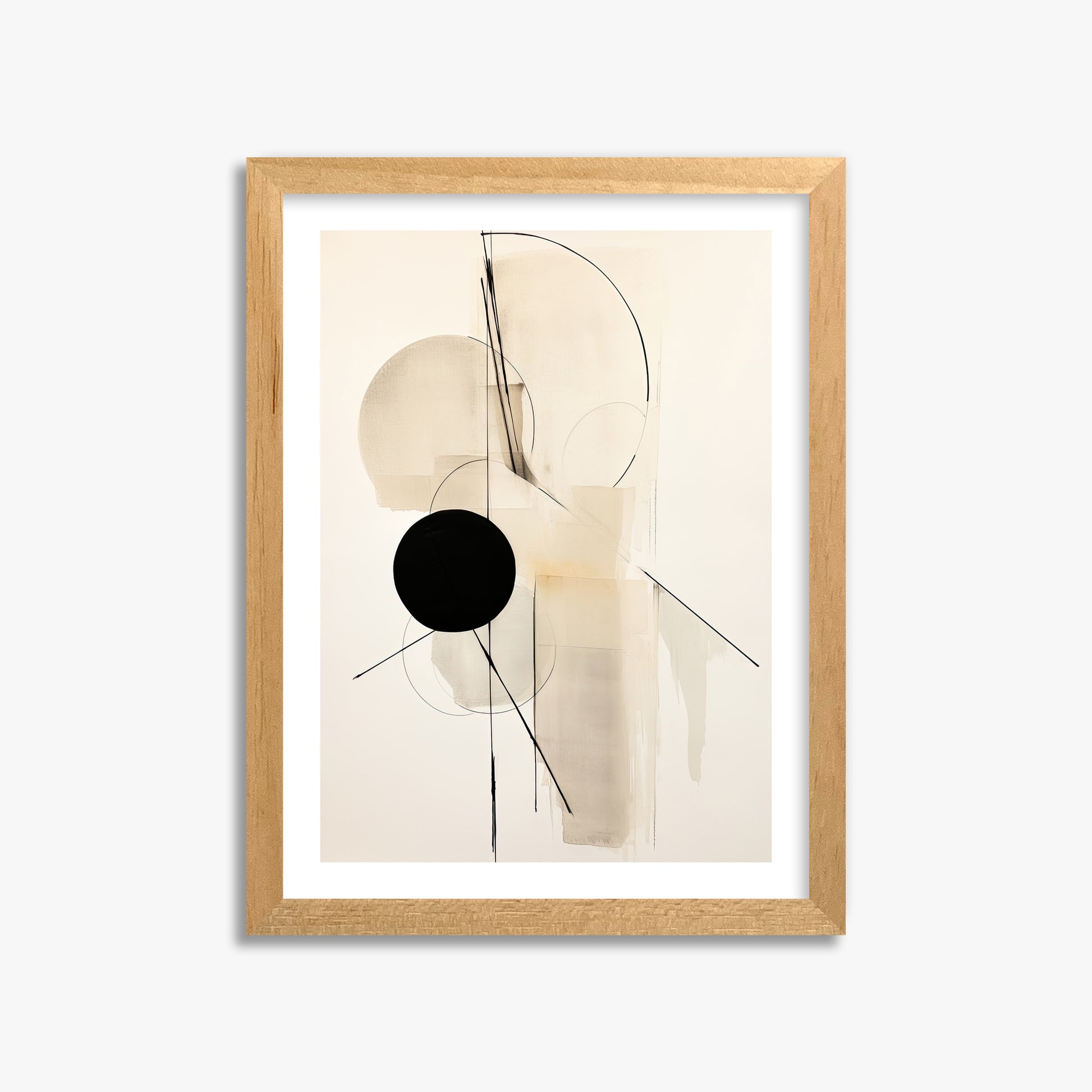 Linear Confluence, 30x40cm Oak Framed Art Reproduction