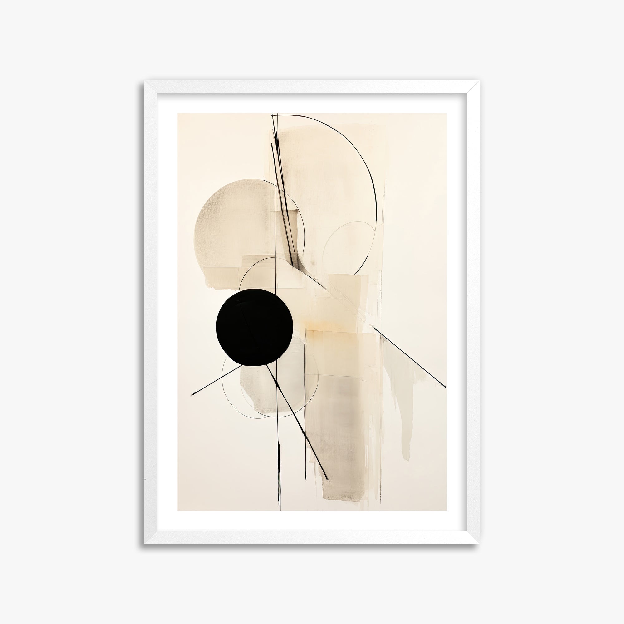 Linear Confluence, 50x70cm Whitek Framed Art Reproduction