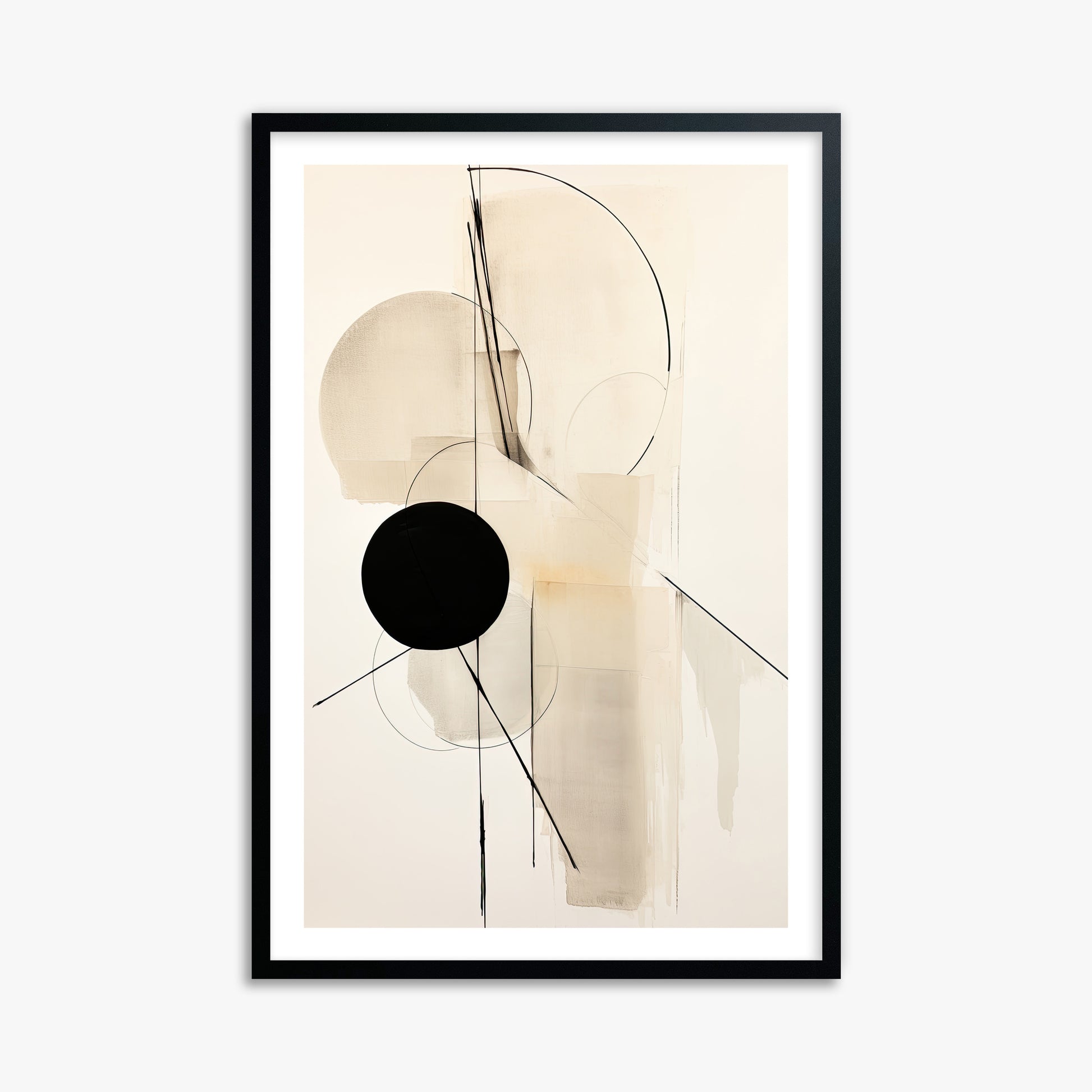 Linear Confluence, 61x91cm Black Framed Art Reproduction