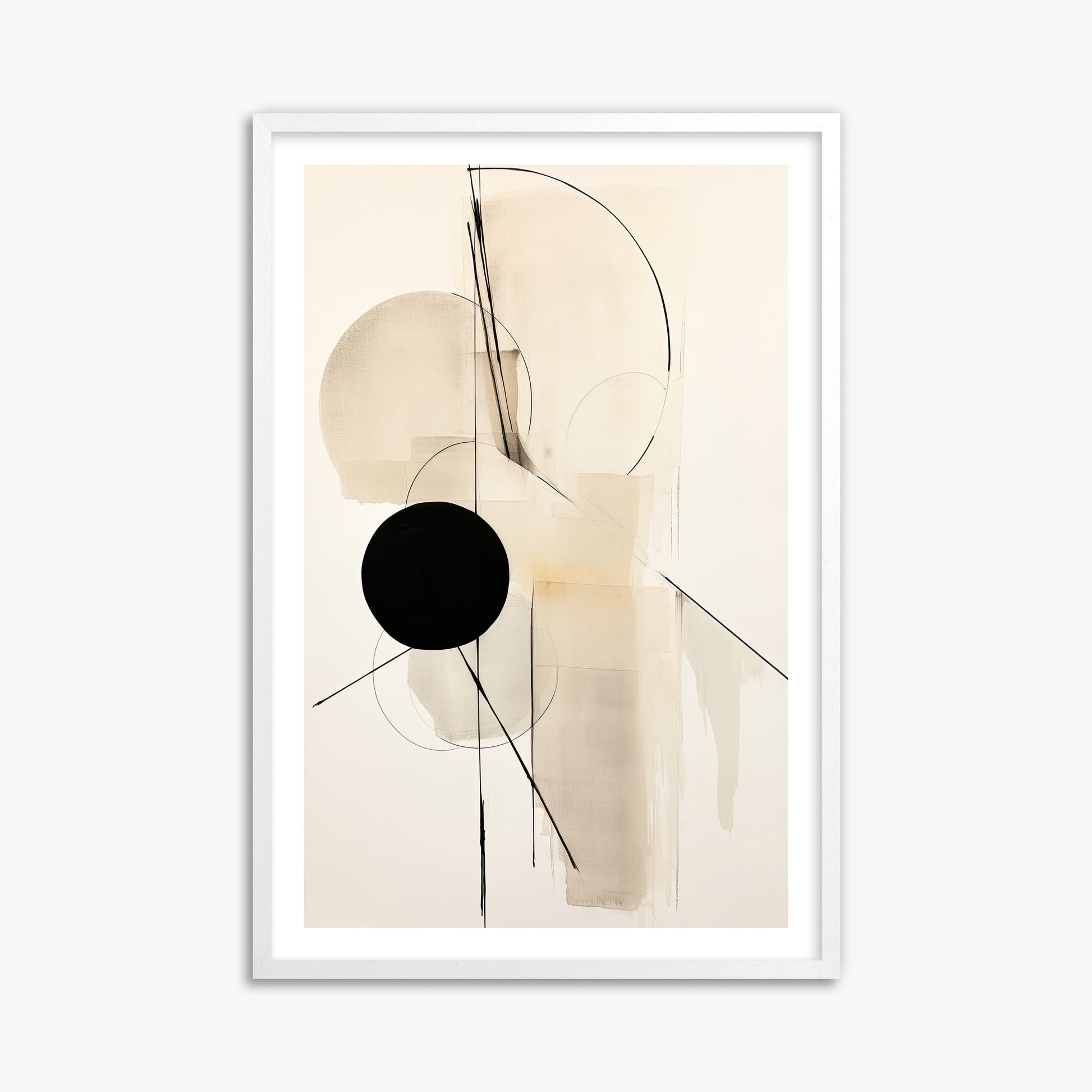Linear Confluence, 61x91cm Whitek Framed Art Reproduction