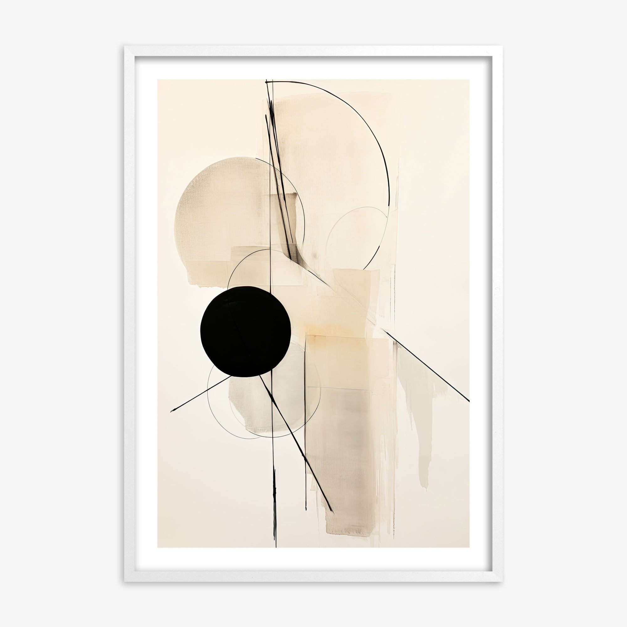 Linear Confluence, 70x100cm Whitek Framed Art Reproduction