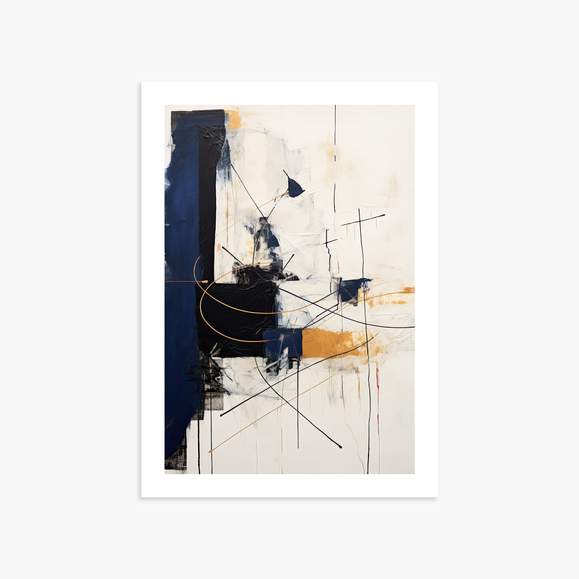 Golden Tangent, 50x70cm Printed Poster