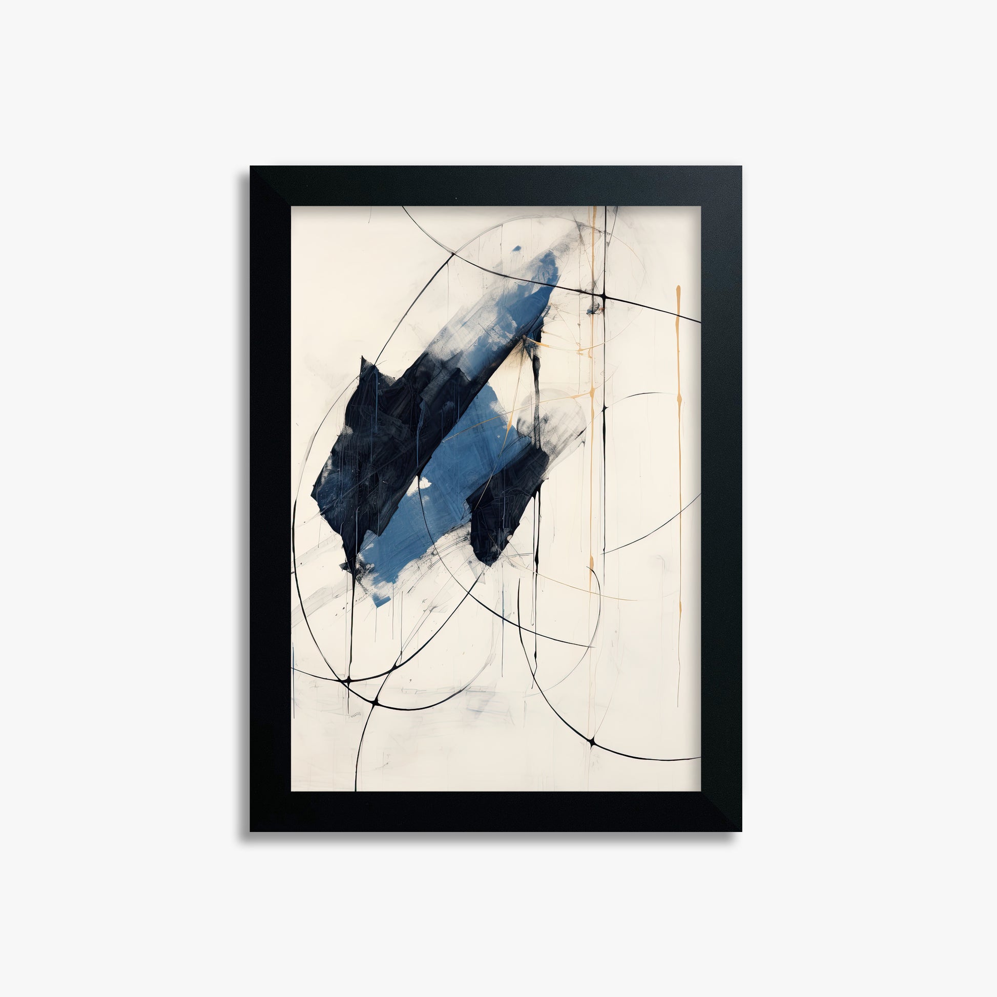 Midnight Sails, 21x30cm Framed Poster With Black Frame